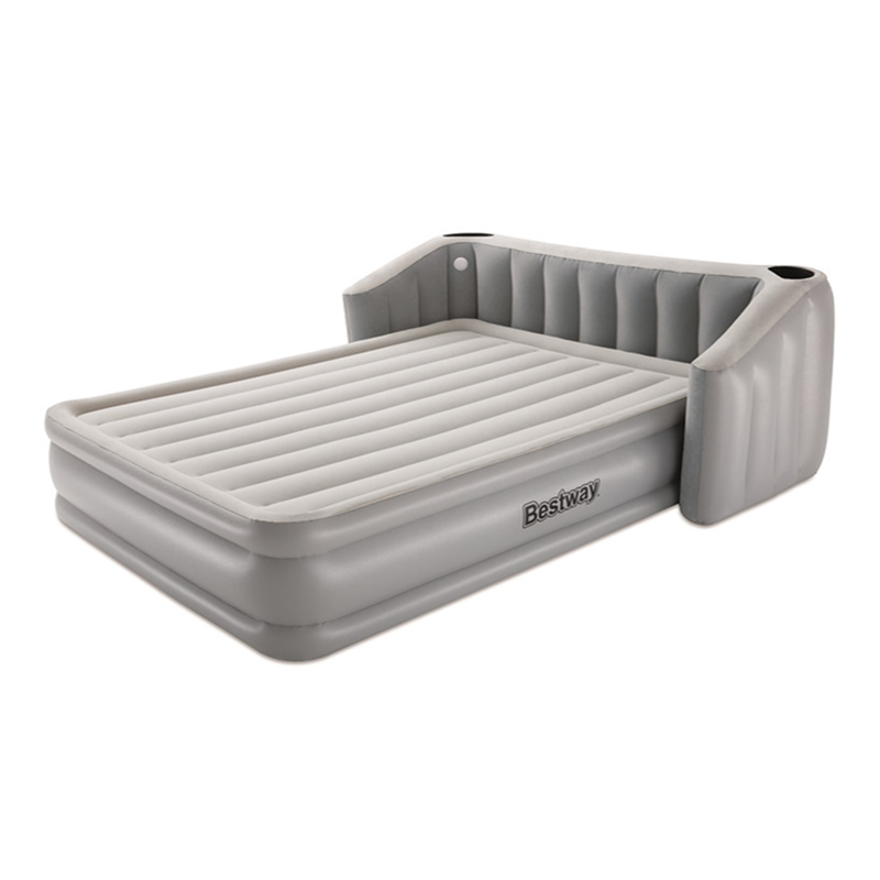  'BESTWAY Tritech Fullsleep Wingback Airbed Queen Headboard Built-in AC Pump 233cm x 196cm x 80cm  26-67620 