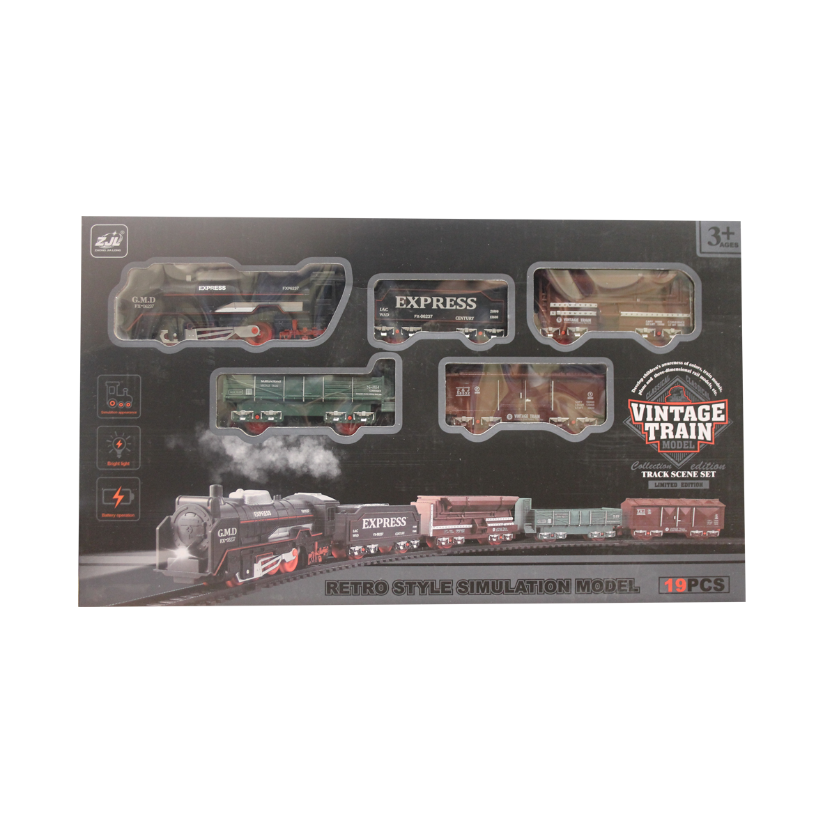  Rail Train B/O W/Light 19 PCS 12-2040612 