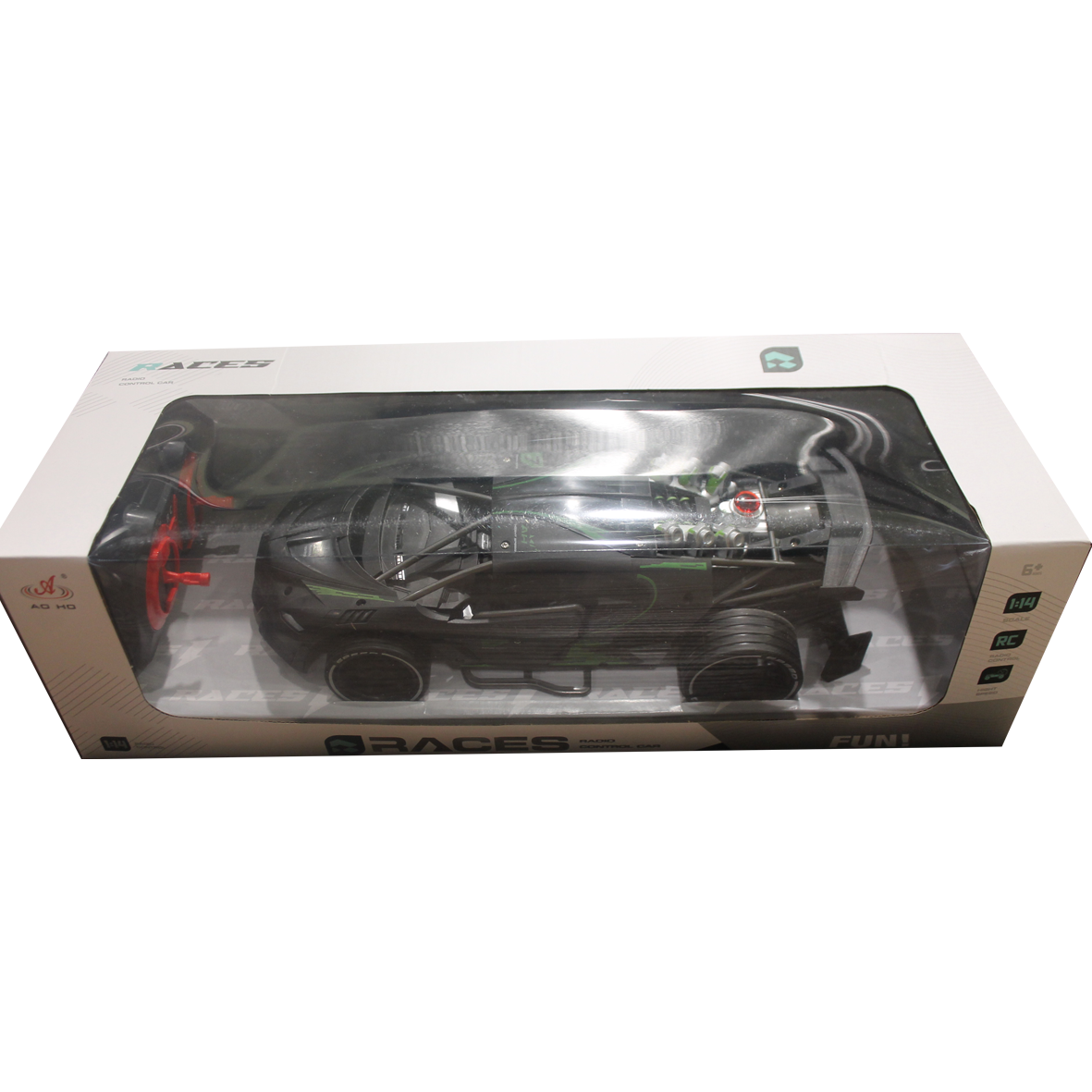  Races R/C Car 1:14 W/Mist Spray & Battery (4CH)10-2372784G 