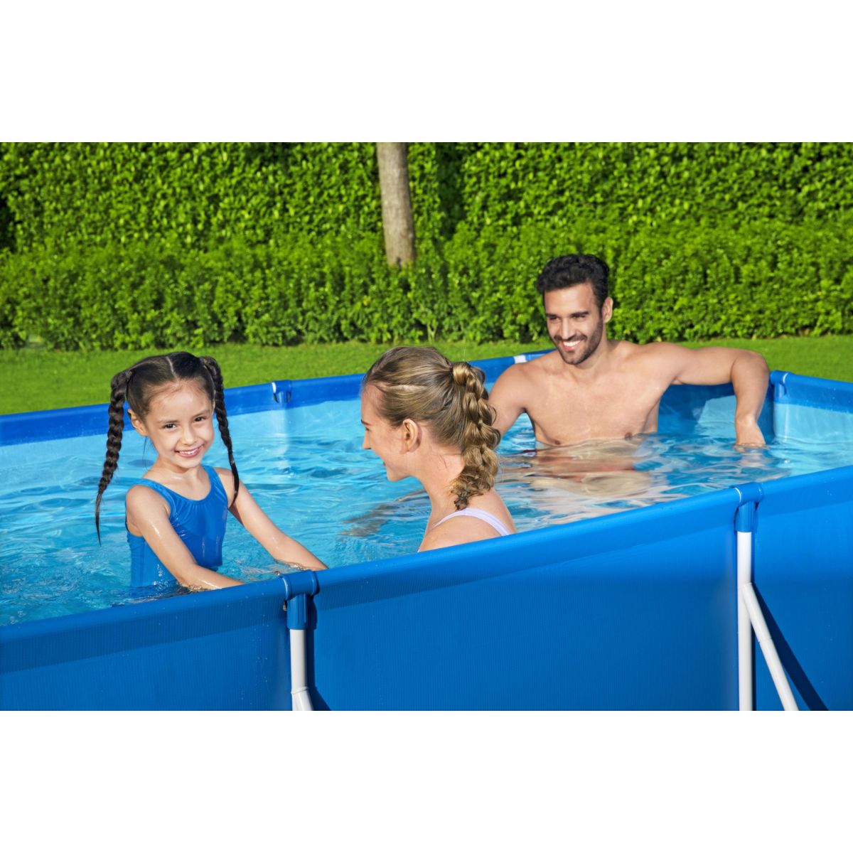  بست واي-مسبح شراع فريم مستطيل مع فلتر 300CMX201CMX66CM 3300L  -26-56411 