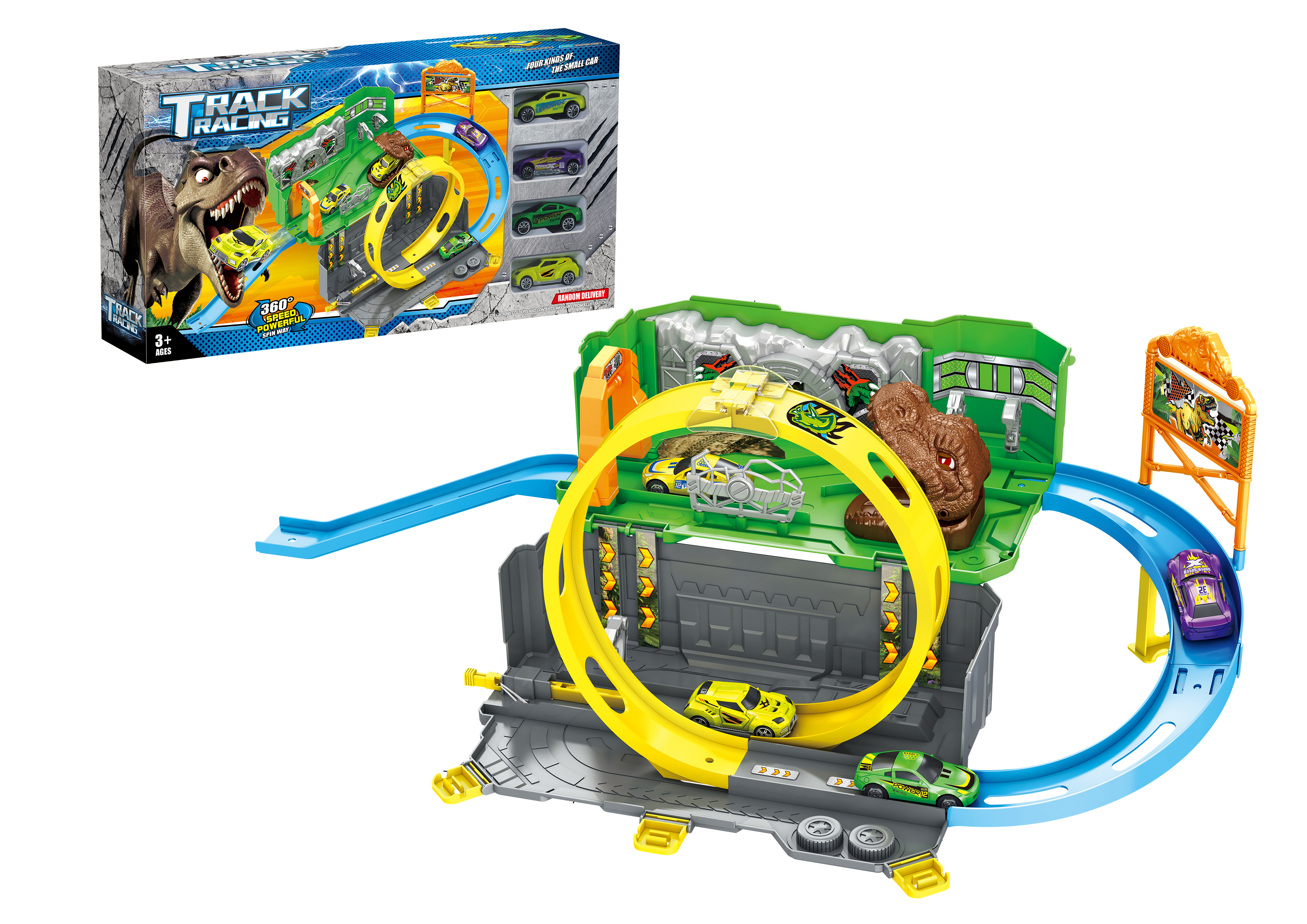  Dinosaur Track Racing Railcar Set '10-2394543 