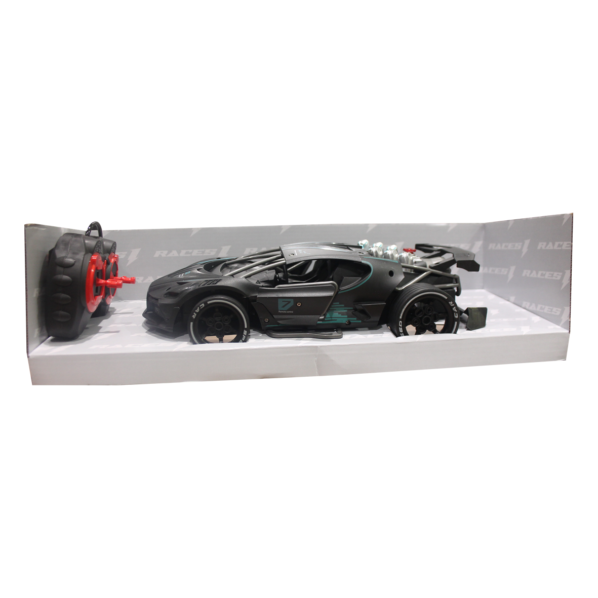  Races R/C Car 1:14 W/Mist Spray & Battery (4CH) 10-2372784B 