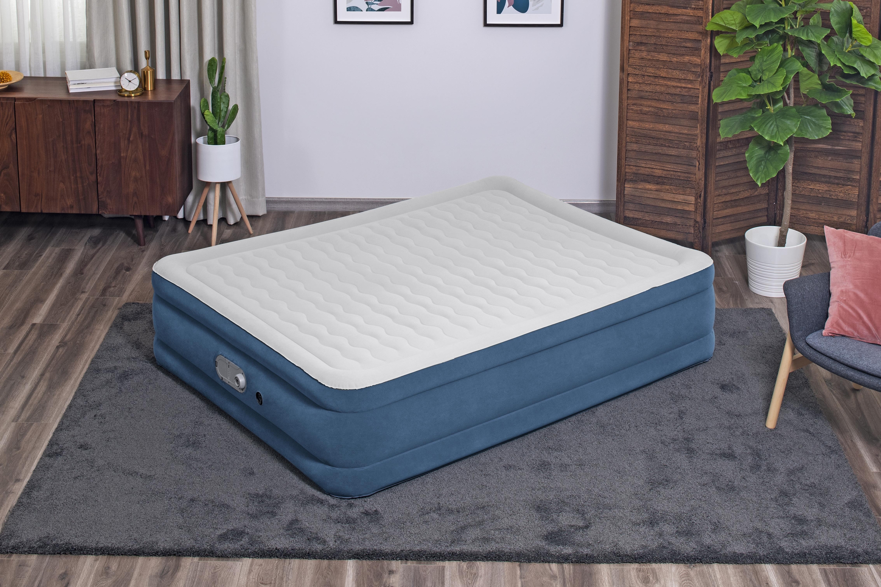  'BESTWAY AlwayzAire Airbed Queen Built-in Dual Pump 203cm x 152cm x 46cm  26-67624 