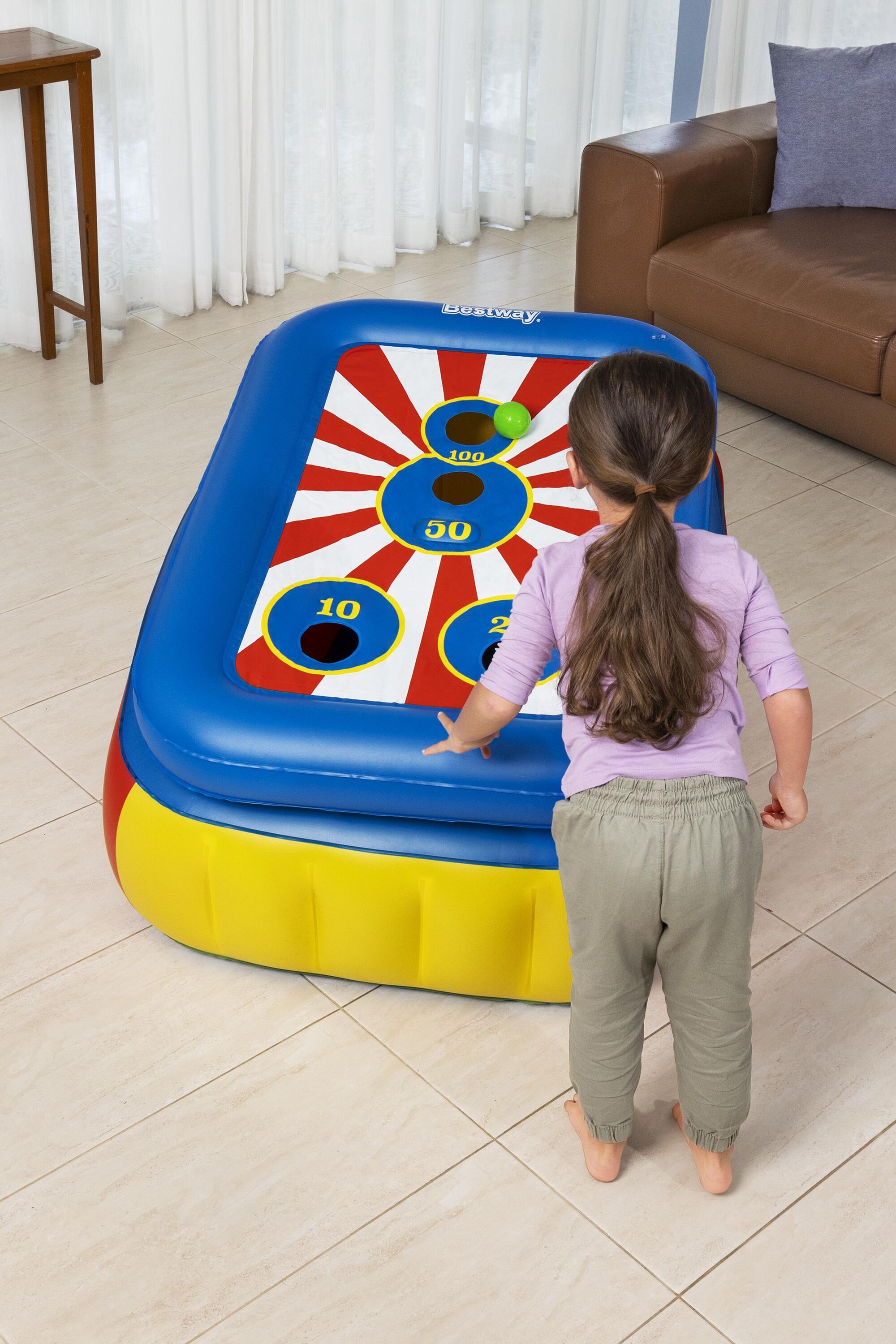  بيست واي حفرة الكرات متعددة الاستخدامات مع 25 كورة 1.10m x 81cm x 62cm#52635 