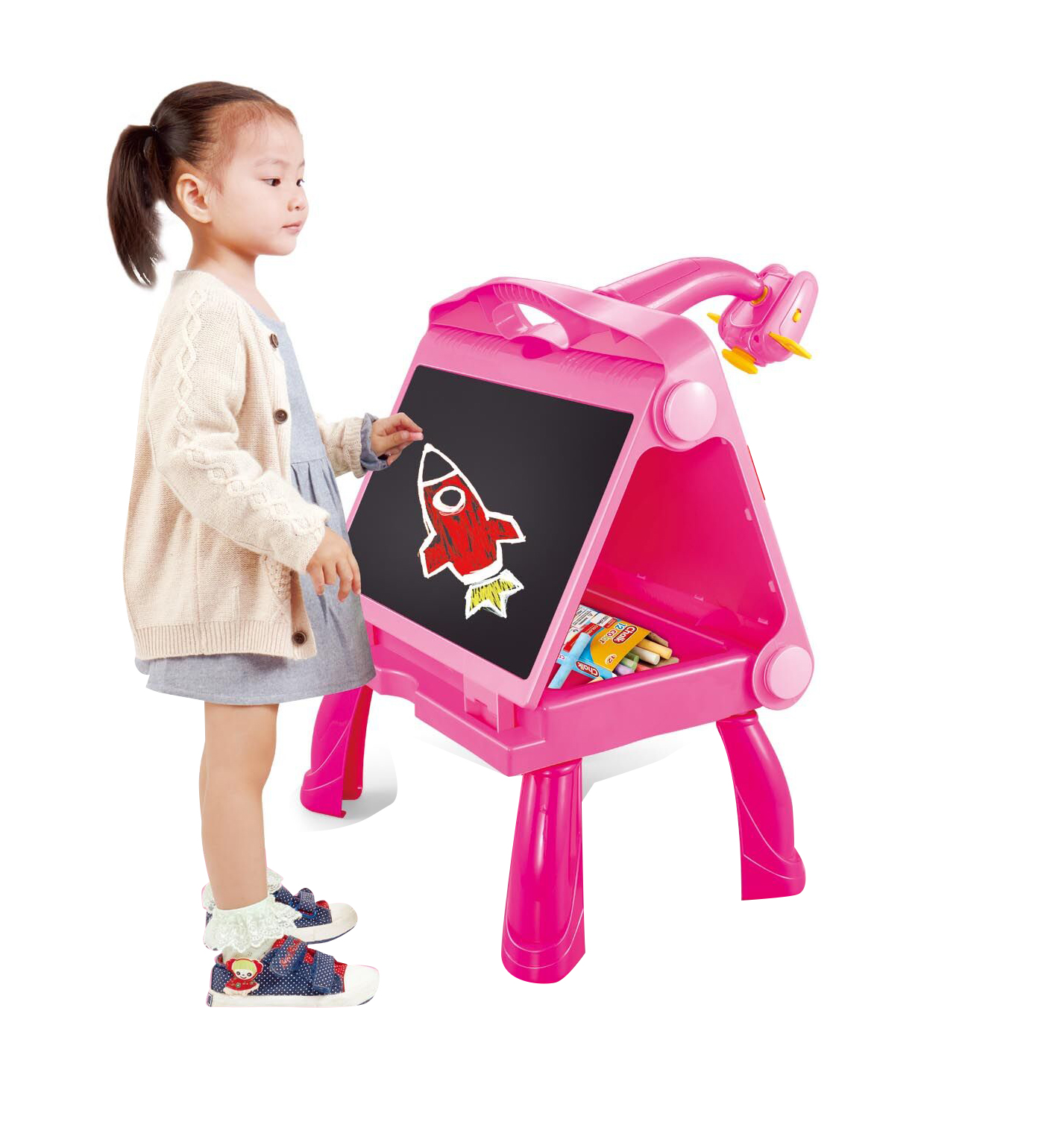  Projector and Drawing Board 4 in 1 23-1452743 Pink 