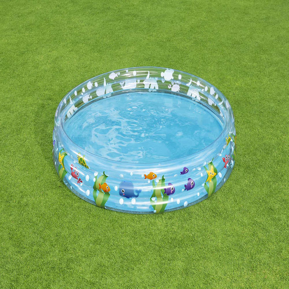  بست واي-مسبح نفخ3 طبقات شفاف 183x33 سم  -26-51005 