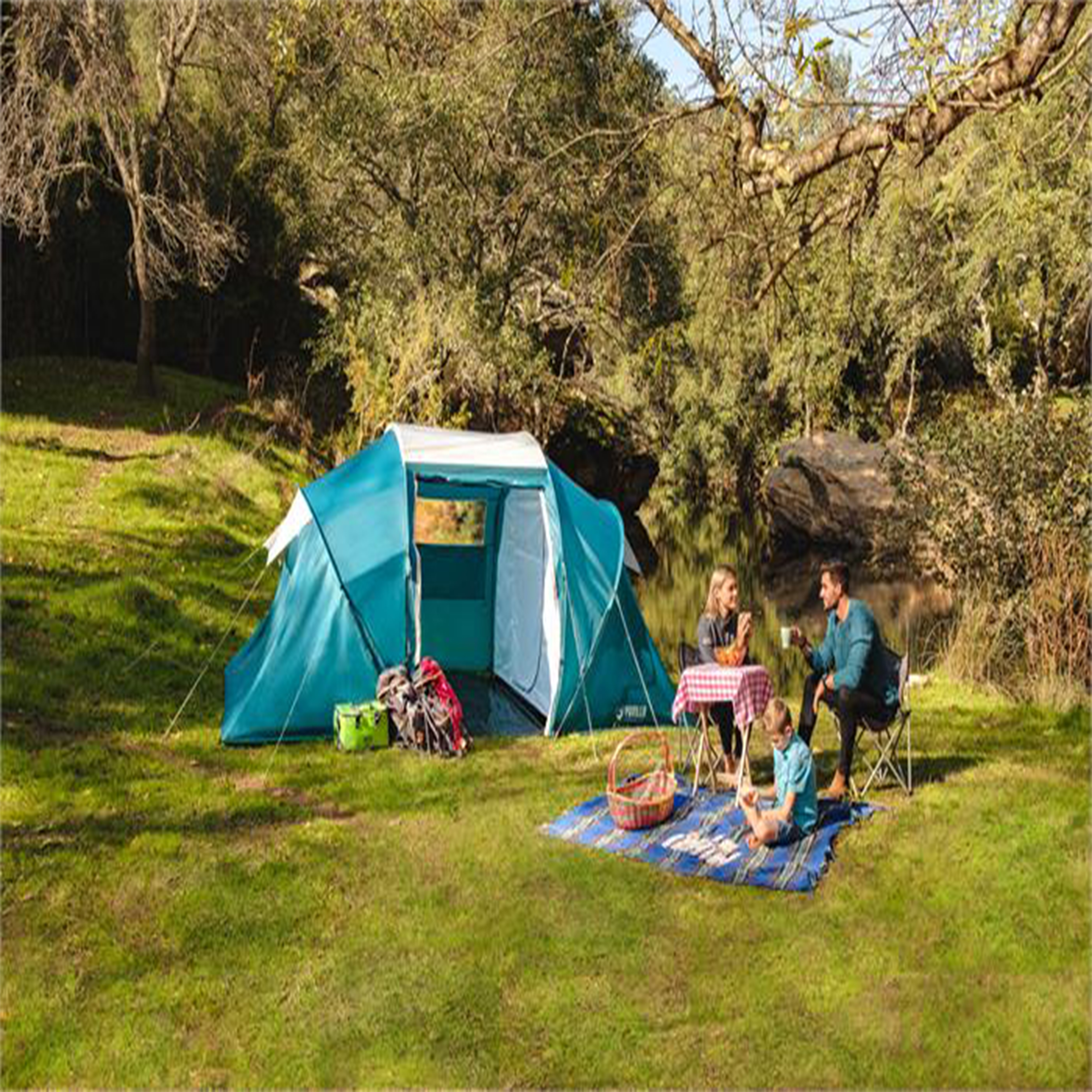 Bestway Pavillo-Family Ground 4Person Tent 4.60Mx2.30Mx1.85M (2 Layer 190T Polyester Breathable) 26-68093 
