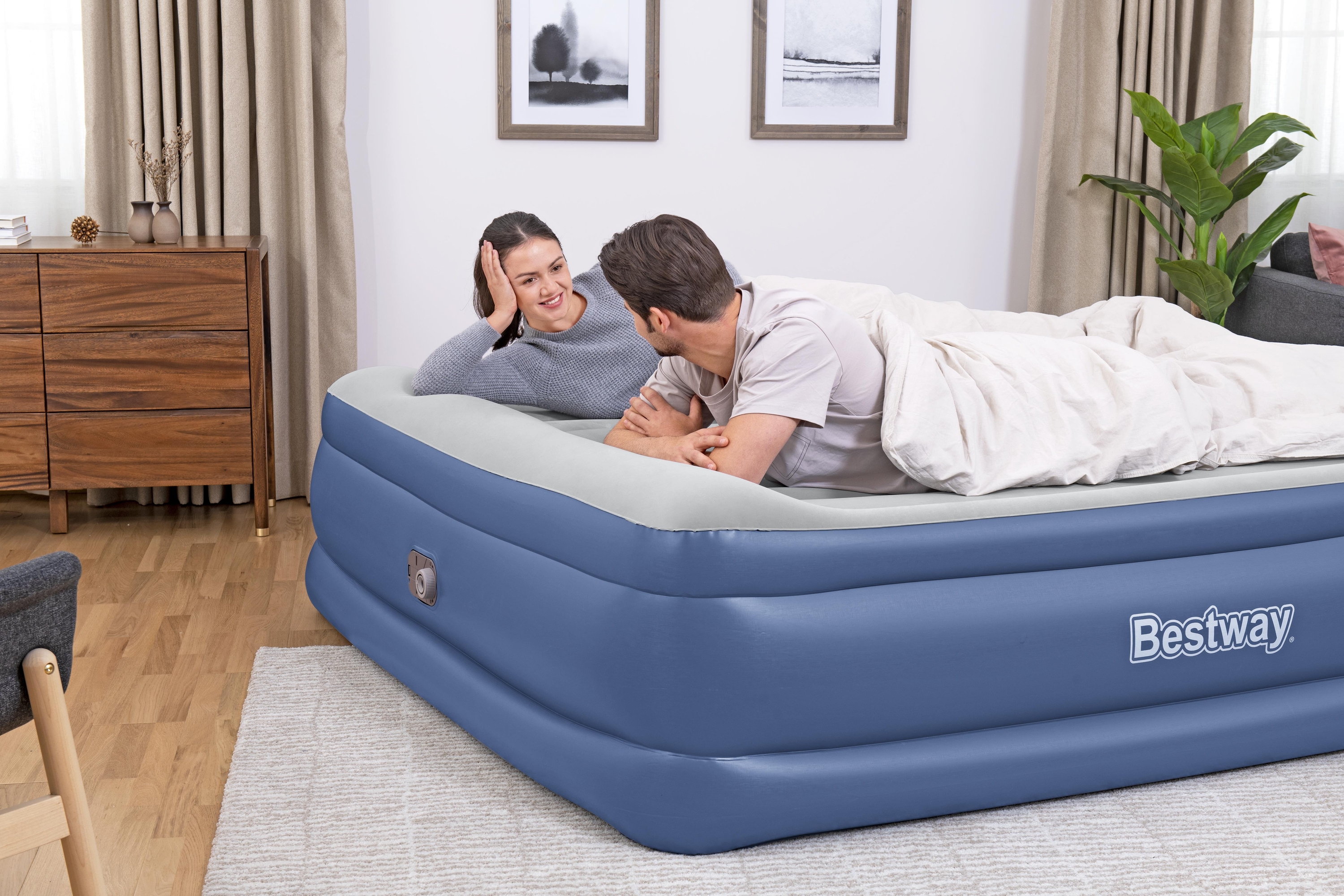  بست واي® مرتبة نفخ مع طرمبة داخلية اوتوماتك 203CM x 193CM x 56CM 26-67692 