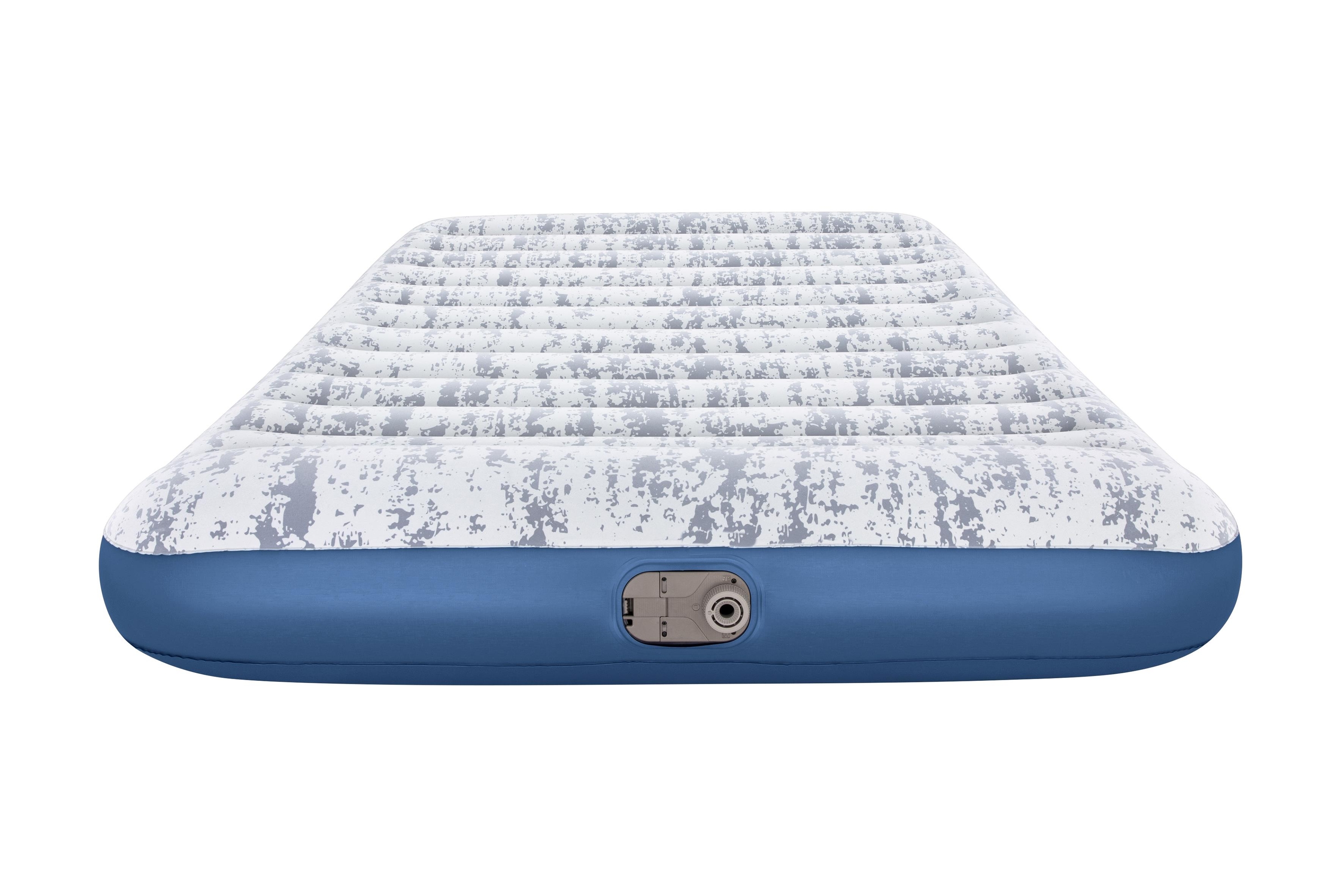  BESTWAY Tritech Airbed Queen Fashion Flock Built-in AC Pump 203cm x 152cm x 30cm  26-67836 