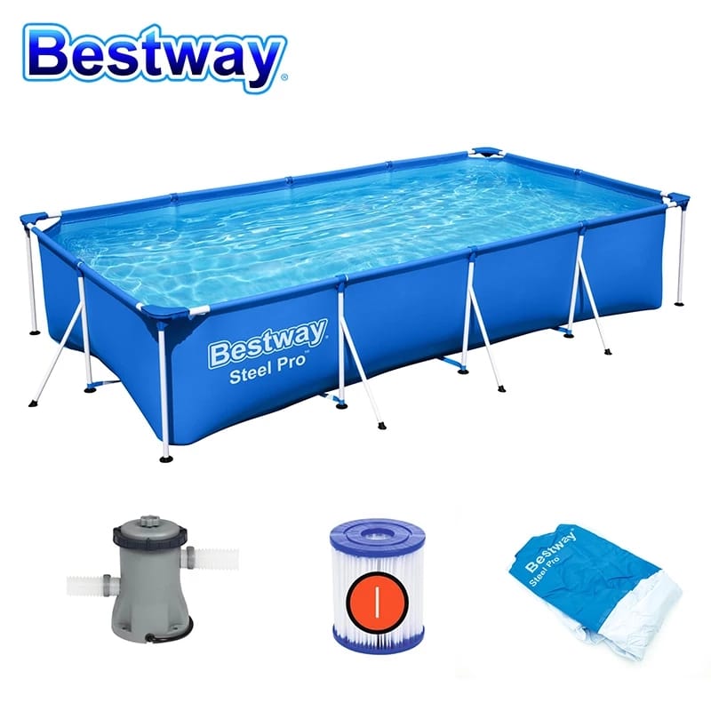  بست واي-مسبح شراع فريم مستطيل مع فلتر 400CMX211CMX81CM 5700L  -26-56424 