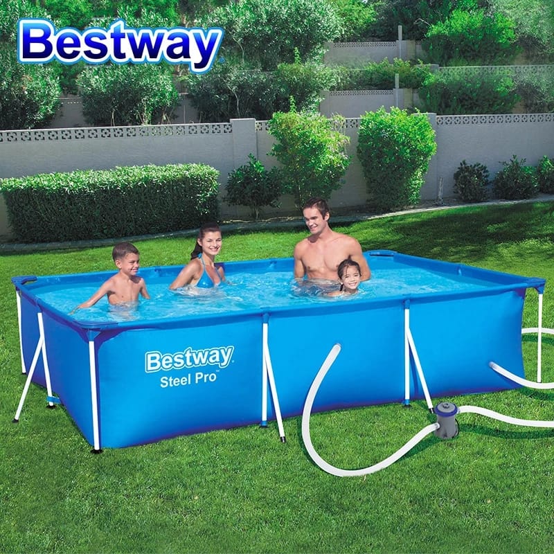  بست واي-مسبح شراع فريم مستطيل مع فلتر 300CMX201CMX66CM 3300L  -26-56411 