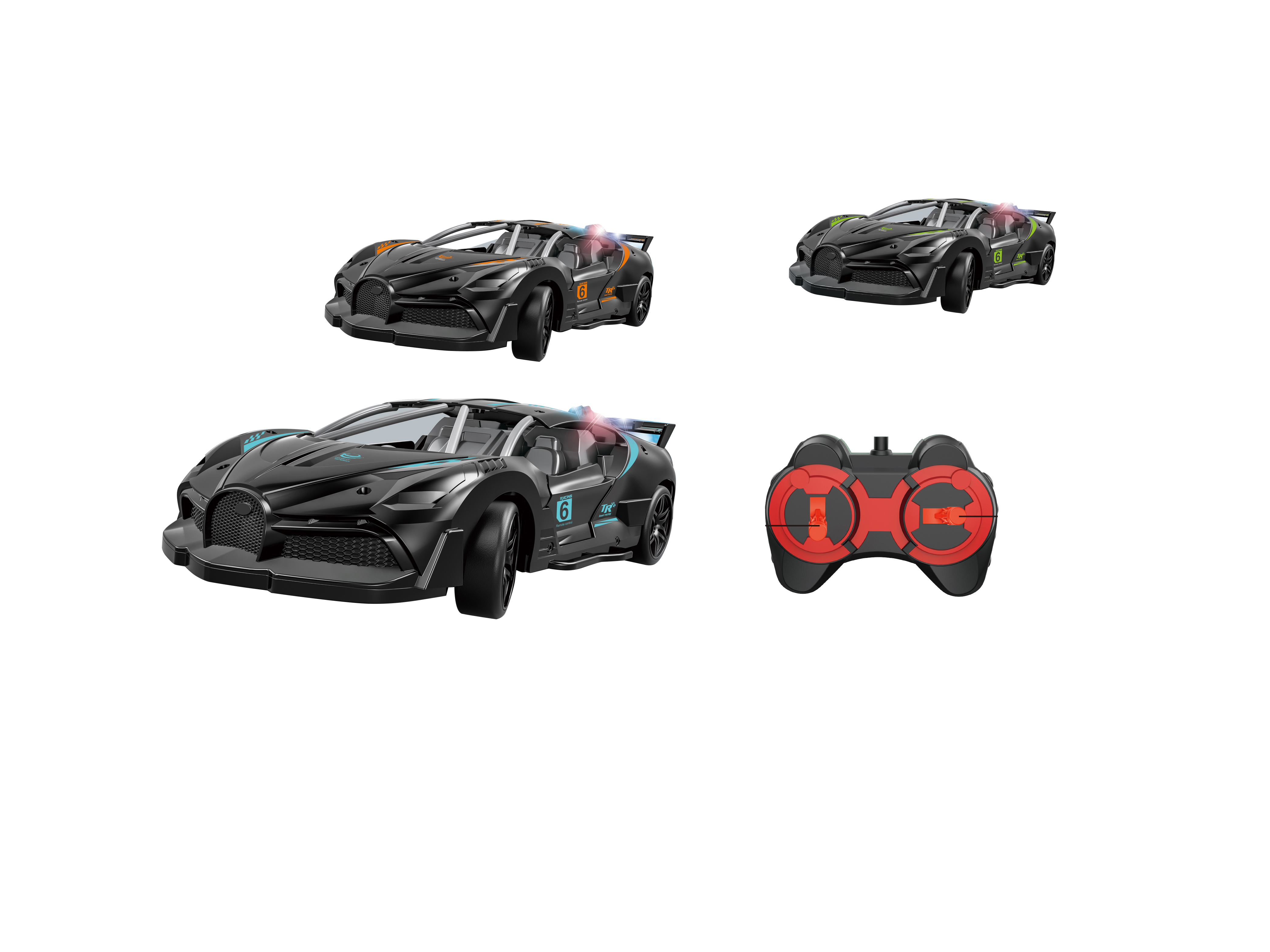  Races R/C Car 1:14 W/Mist Spray & Battery (4CH)10-2372784G 