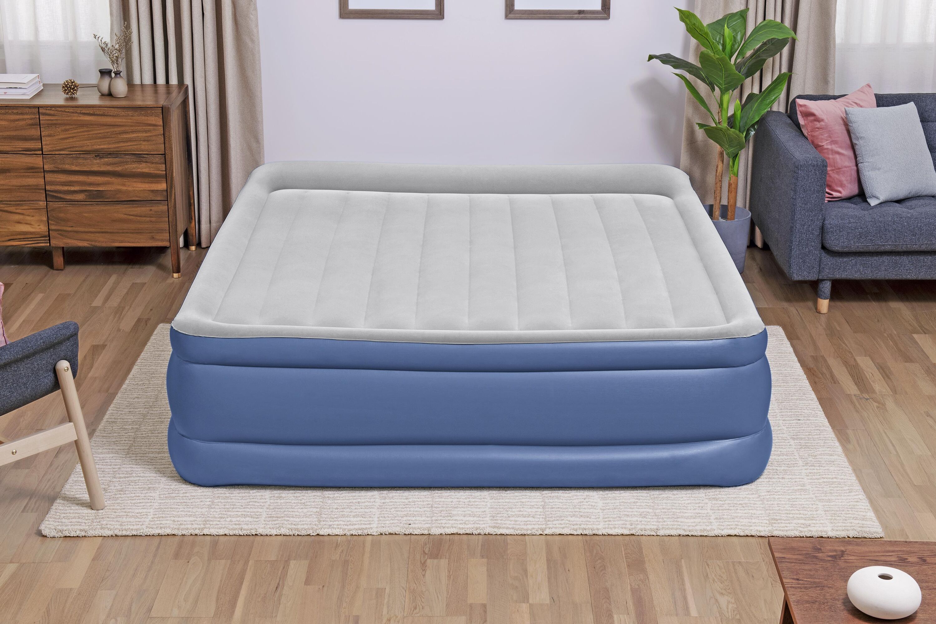  بست واي® مرتبة نفخ مع طرمبة داخلية اوتوماتك 203CM x 193CM x 56CM 26-67692 