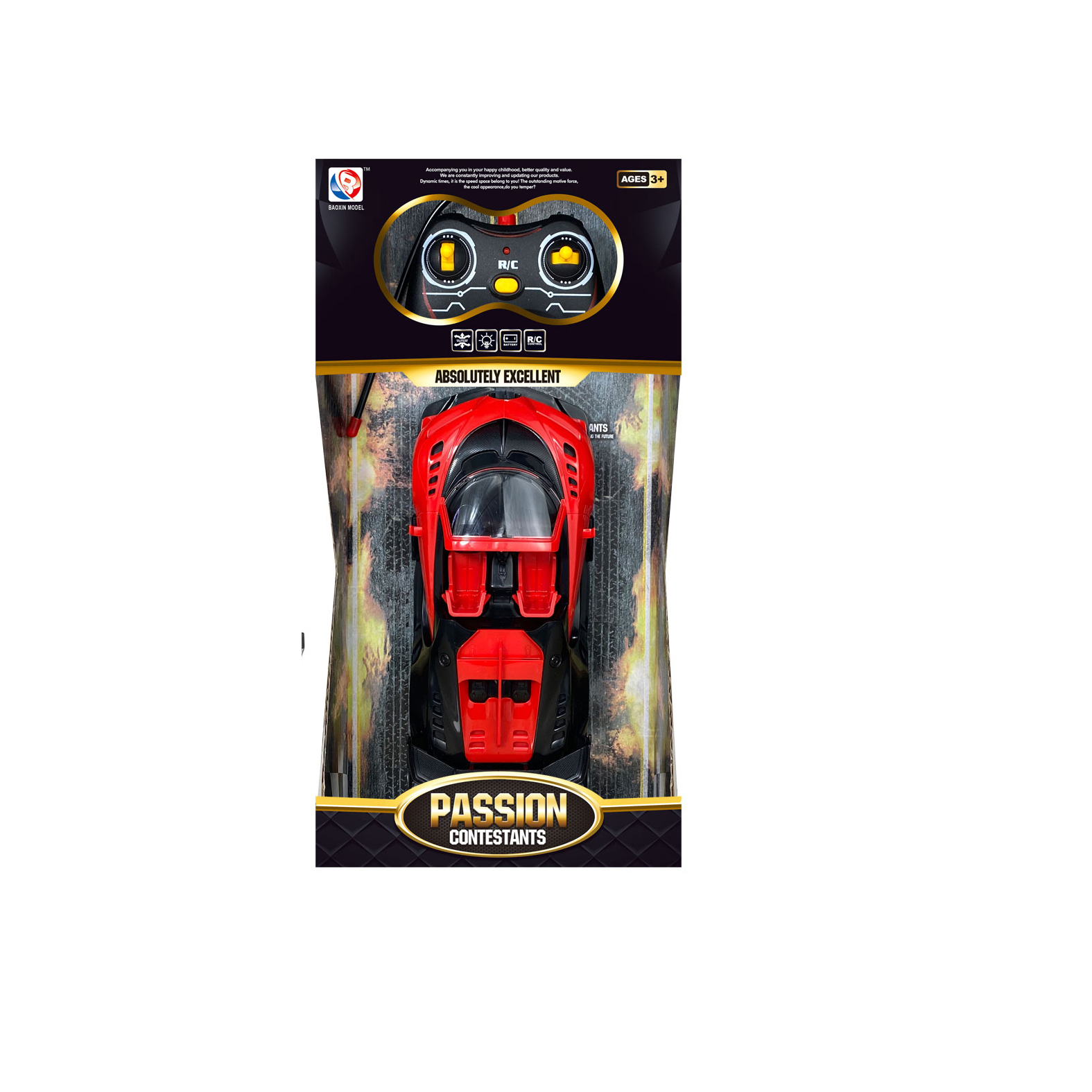 سيارة المتحمسون1:18 USB ريموت مع اضائه وشحن 10-2332570R 