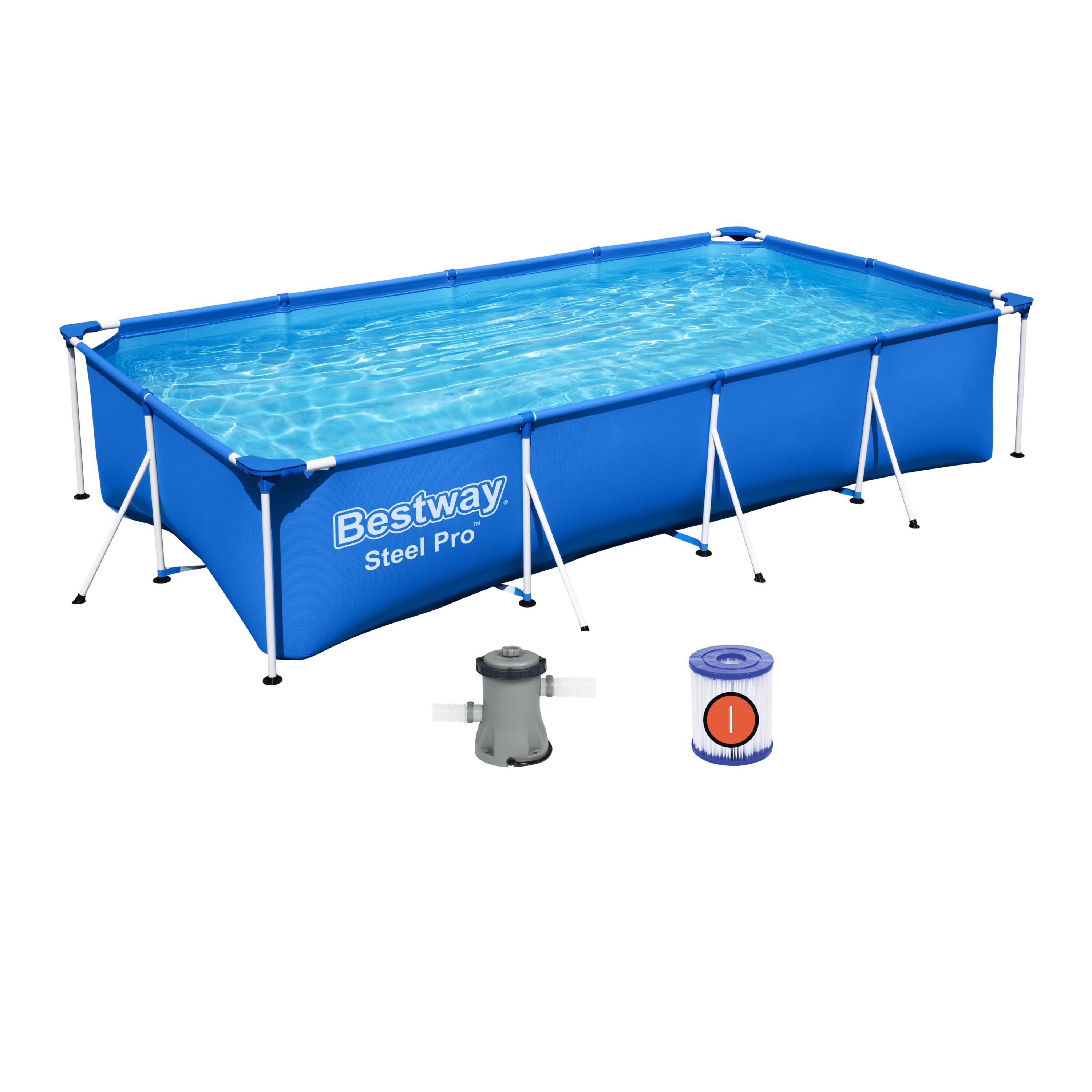  بست واي-مسبح شراع فريم مستطيل مع فلتر 400CMX211CMX81CM 5700L  -26-56424 