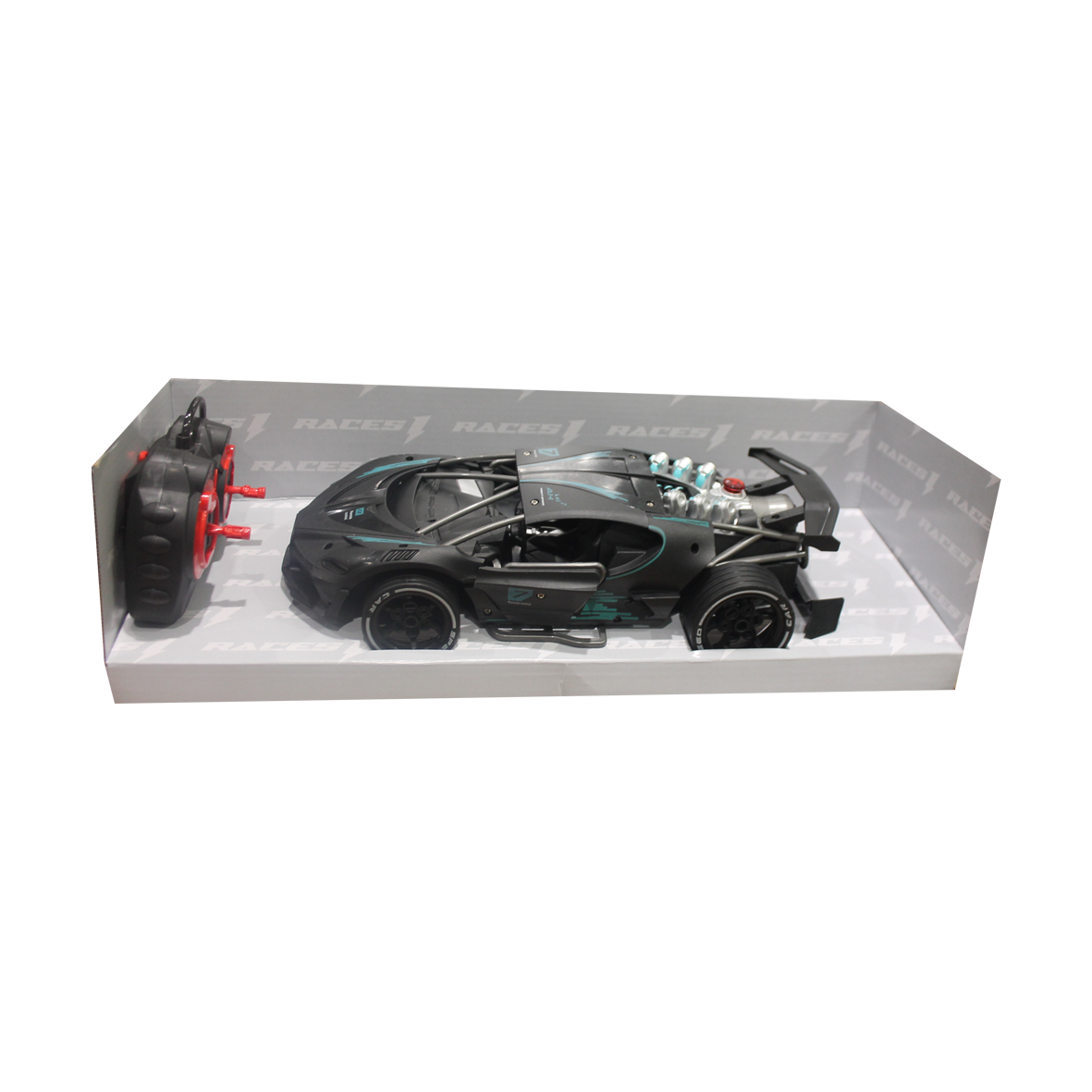  Races R/C Car 1:14 W/Mist Spray & Battery (4CH) 10-2372784B 
