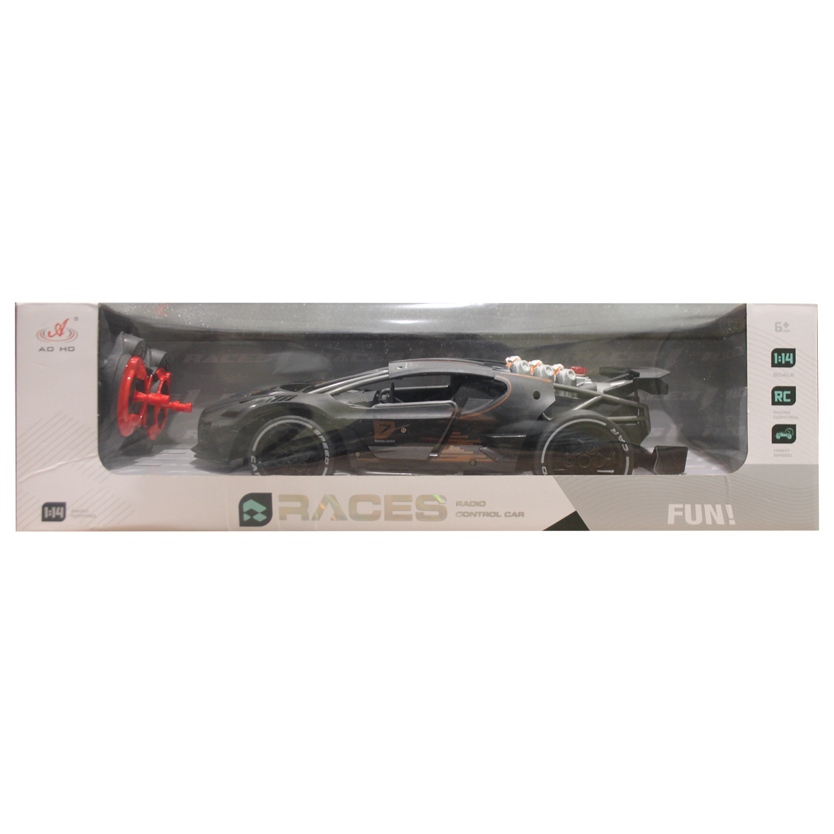  Races R/C Car 1:14 W/Mist Spray & Battery (4CH)10-2372784O 