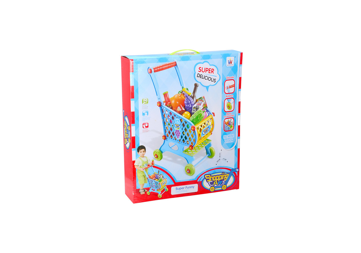  Kids Shopping Cart with Fruits & Vegetables 