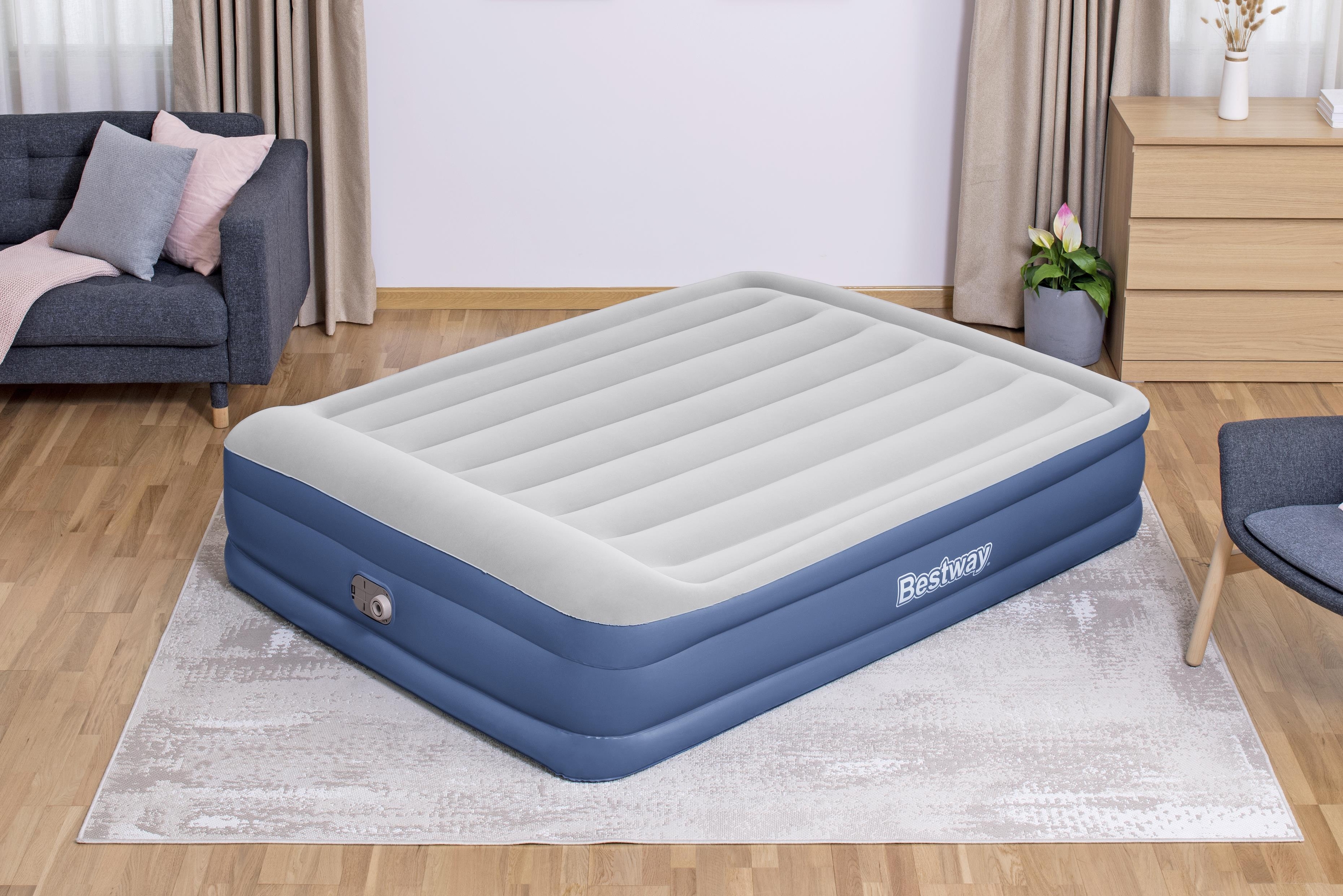  Bestway Tritech Airbed Queen Built-In Ac Pump 2.03M X 1.52M X 46Cm 26-67630 