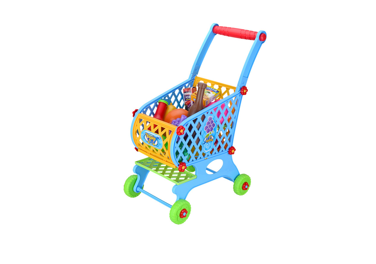  Kids Shopping Cart with Fruits & Vegetables 