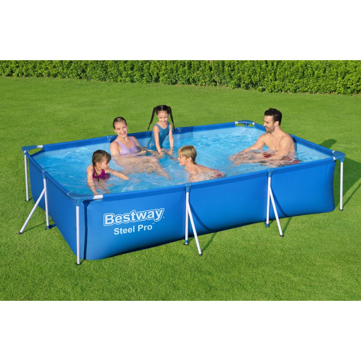  بست واي-مسبح شراع فريم مستطيل مع فلتر 300CMX201CMX66CM 3300L  -26-56411 