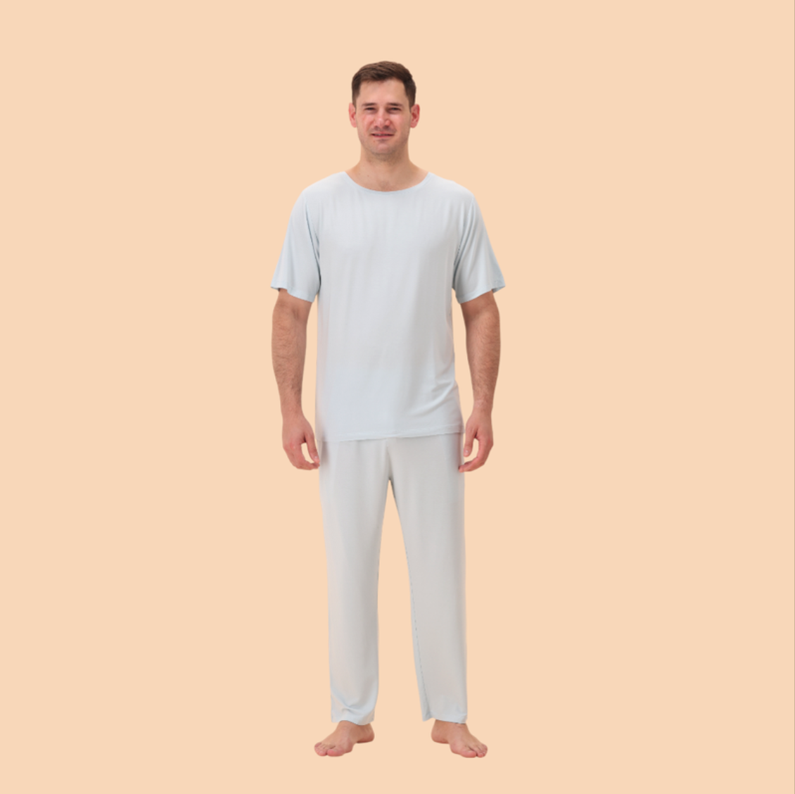بجامة رجال | بيور طويل أكمام قصيرة | TENCEL™ Modal - ظلال الغصن - M