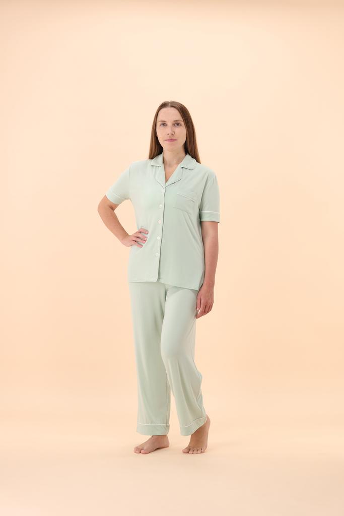 بجامة نساء | كلاسيك طويل أكمام قصيرة | TENCEL™ Modal