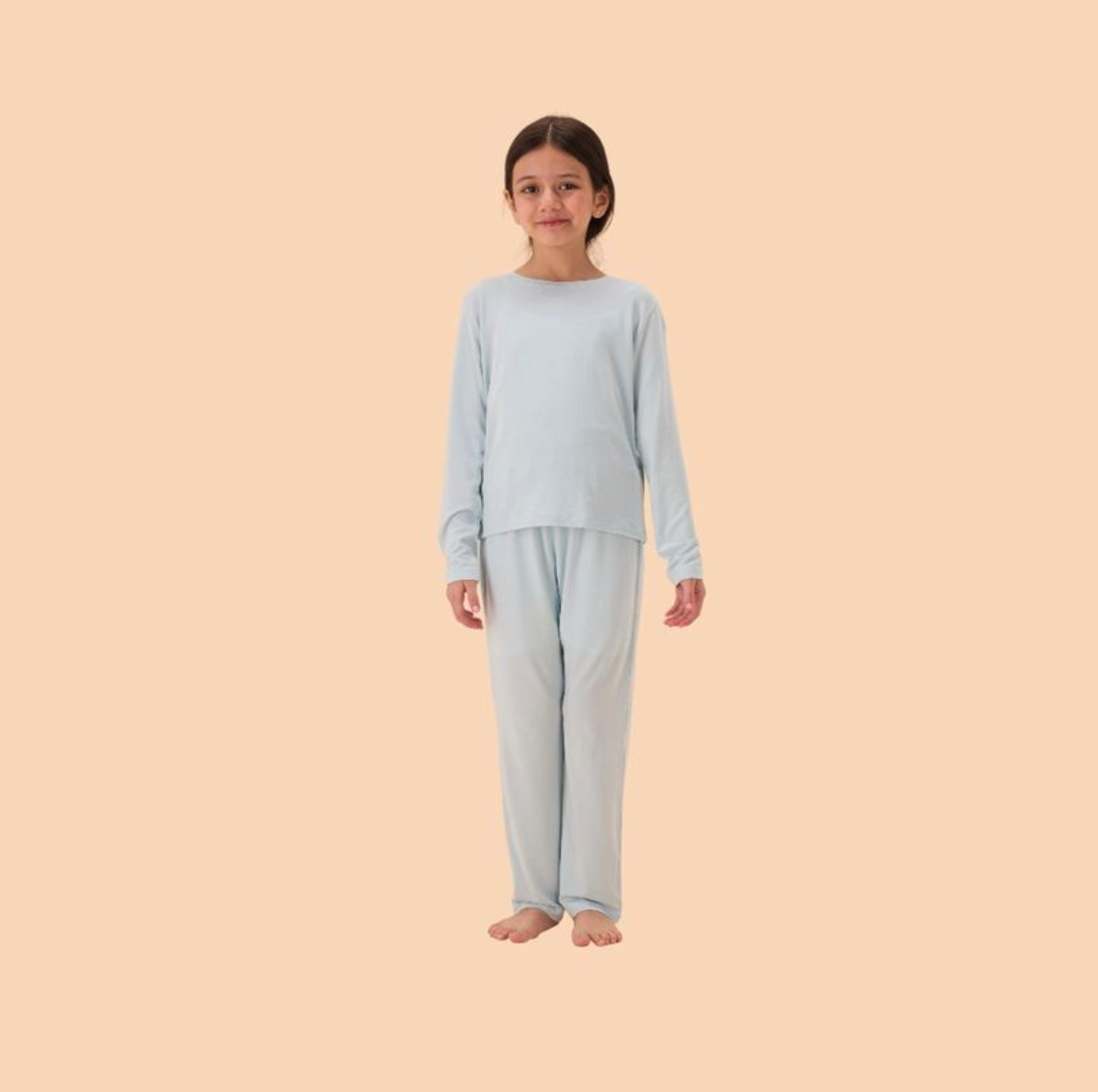 بجامة أطفال | بيور طويل أكمام طويلة | TENCEL™ Modal - السماء الصافية - 4-5
