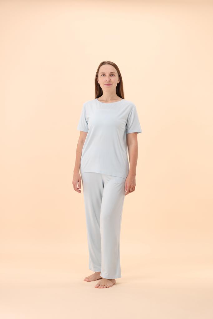 بجامة نساء | بيور طويل أكمام قصيرة | TENCEL™ Modal