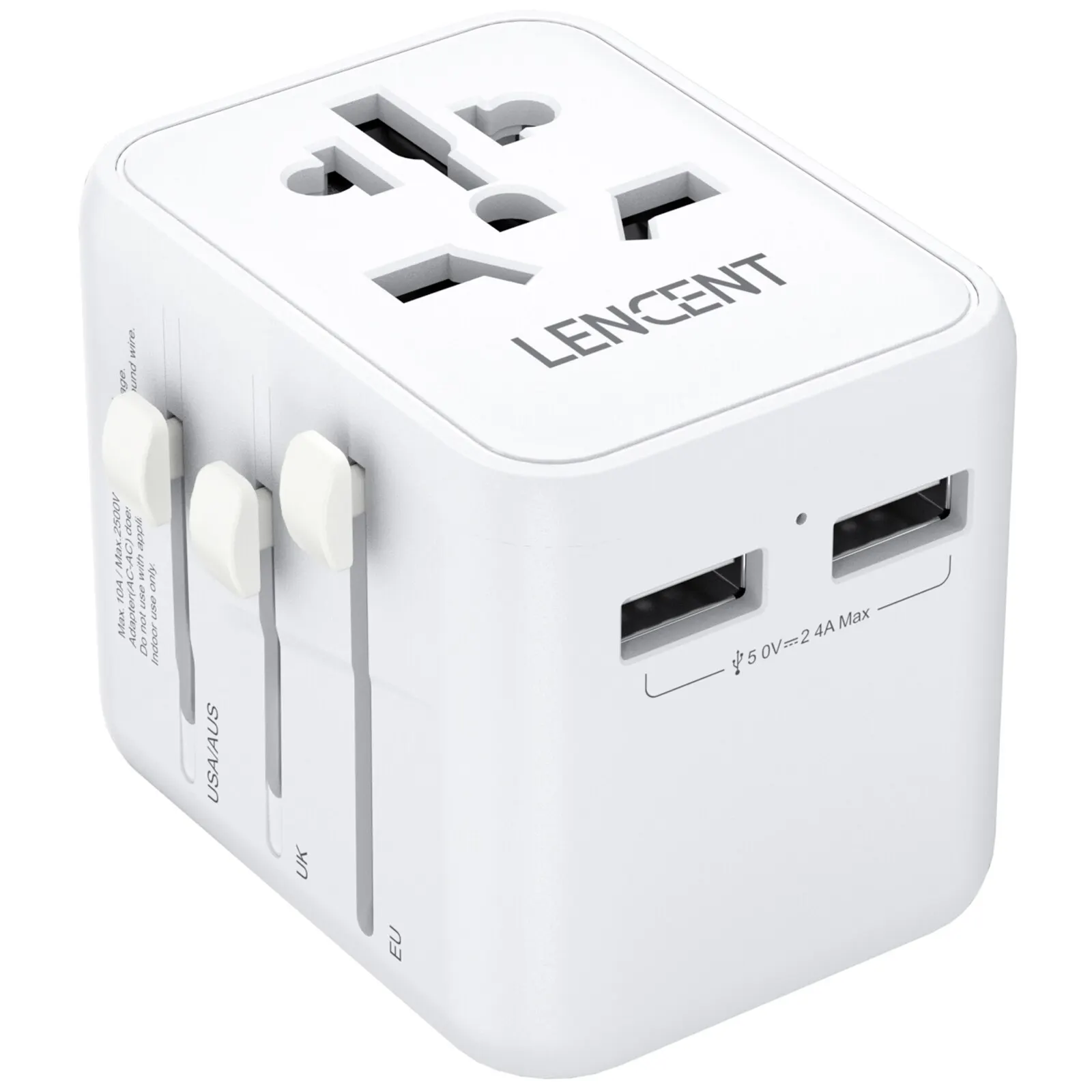 محول سفر عالمي 2 USB PLC