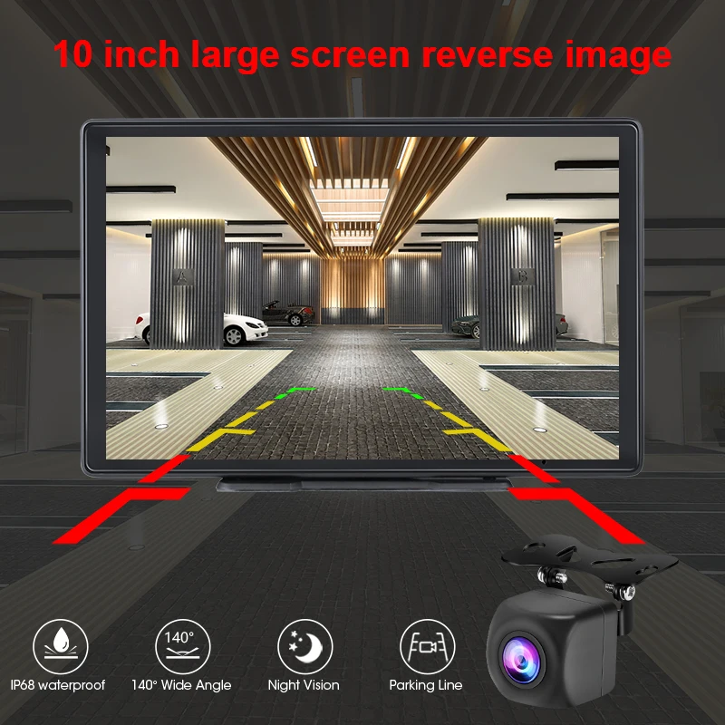 JMCQ 10 inch Carplay Car Smart Screen multimedia Video player Wireless Carplay Android Auto Car Radio for Apple Android Stereo