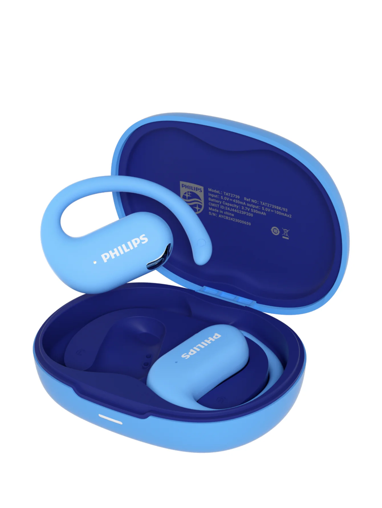 سماعات Philips لاسلكية رياضية بخطاف بطارية طويلة تحكم باللمس