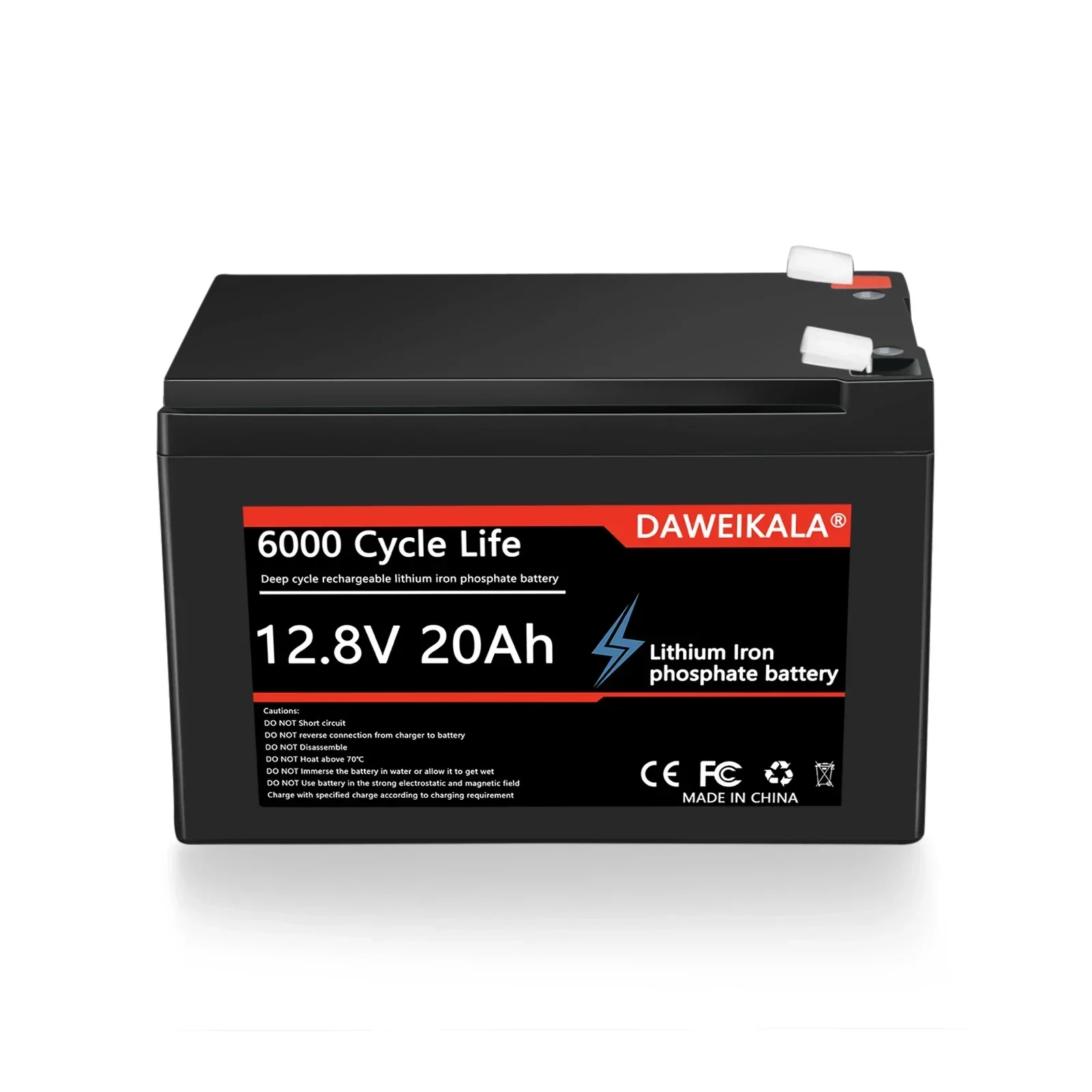 بطارية ليثيوم 12 فولت 20 أمبير LiFePO4 DeepCycle