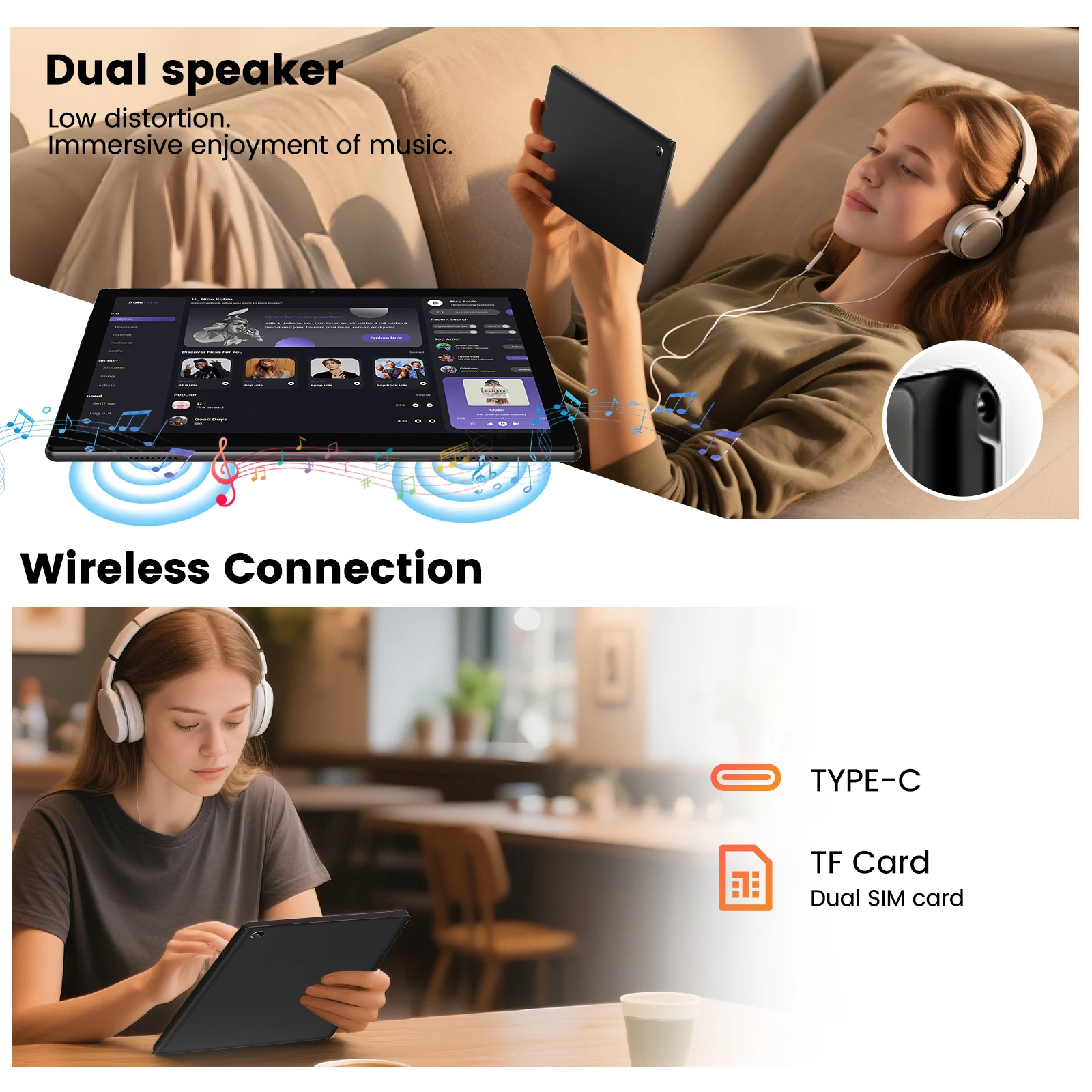 تابلت احترافي 10.1 بوصة T310 سعة 32 جيجابايت رام 2 جيجابايت خدمات هواوي HMS