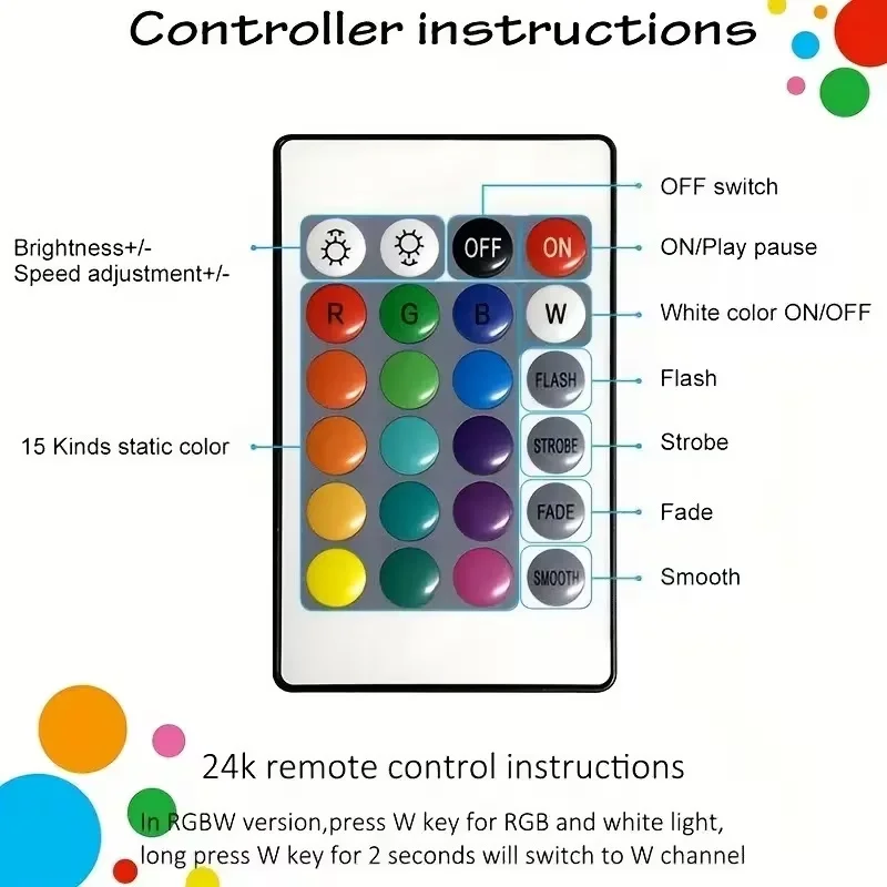 إضاءة LED ذكية RGB USB تحكم عن بعد مزامنة موسيقى