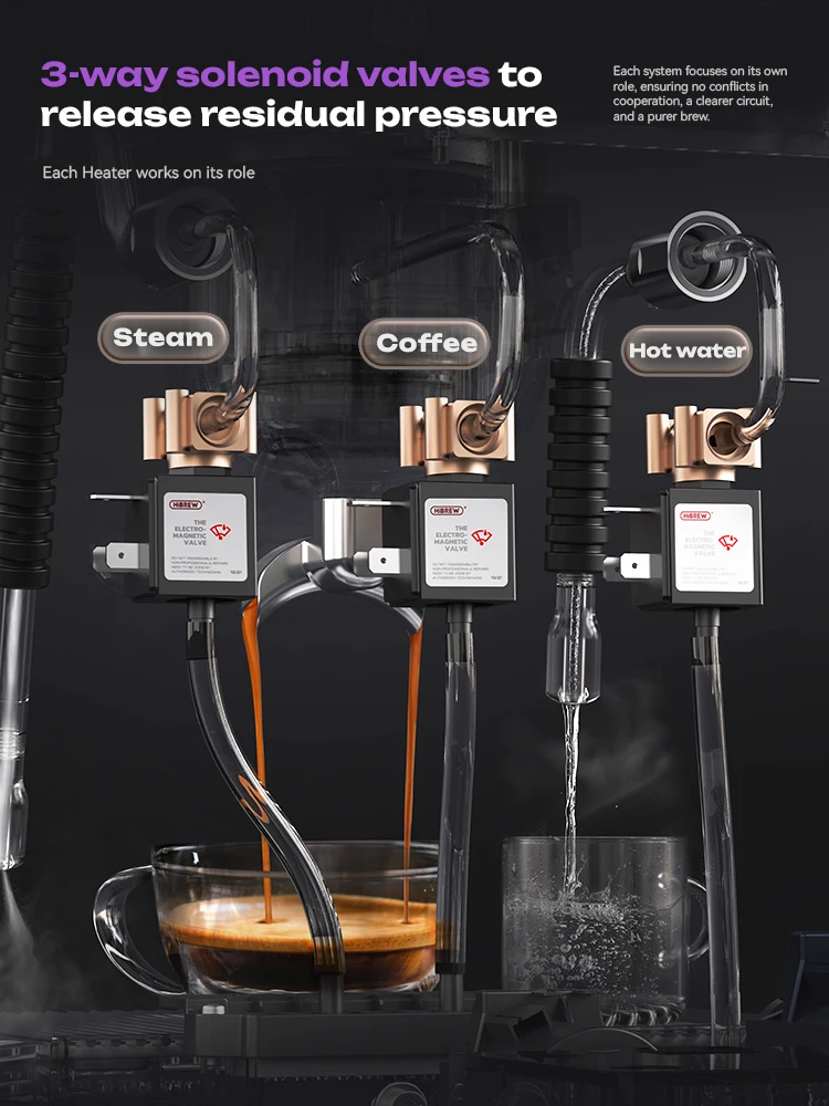 ماكينة قهوة HiBREW H21 ثلاثية الحرارة بمضخة مزدوجة