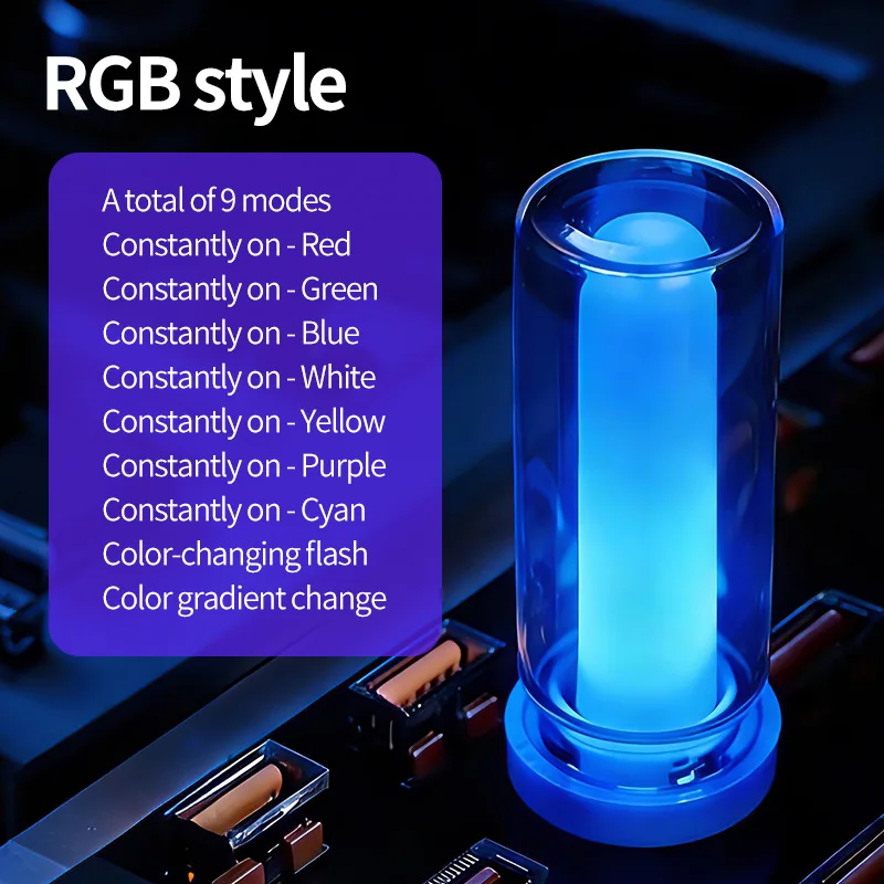 إضاءة محيطة LED RGB USB 10 أوضاع مفتاح لمس 5 فولت