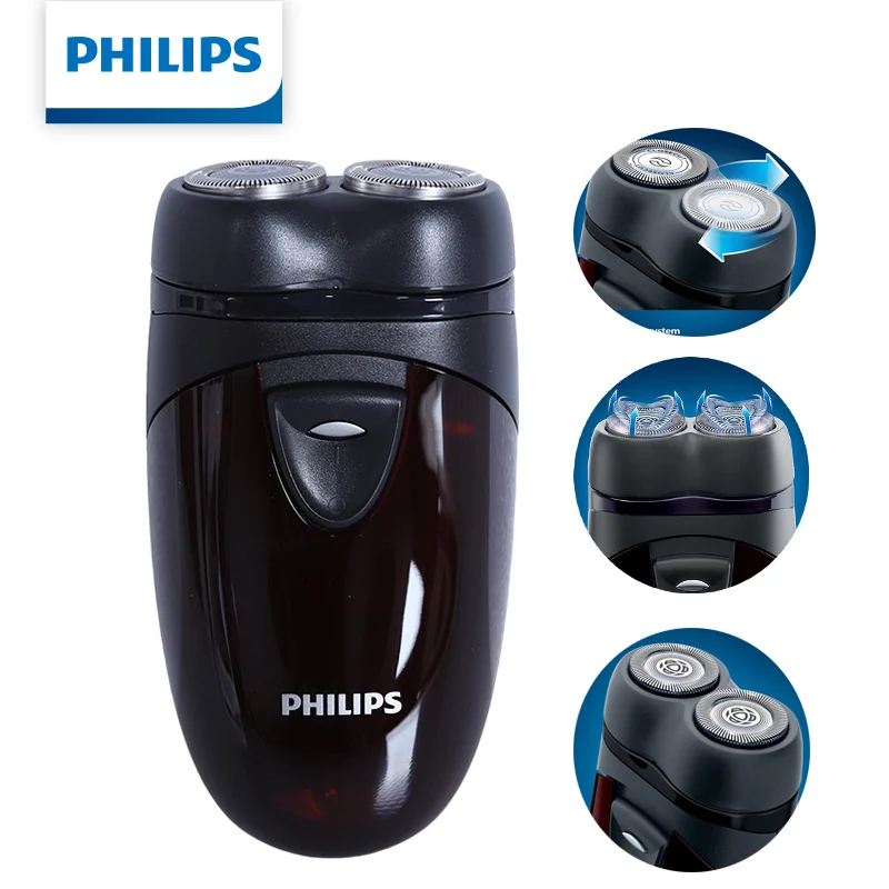 Philips Portable Electric Shaver PQ2 Series Close Cut system AA Battery Powered Men's Razor Convenient to Carry Original Philips