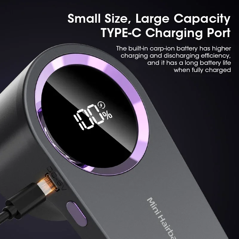 مزيل وبر كهربائي مزود بشاشة LED، قابل للشحن USB