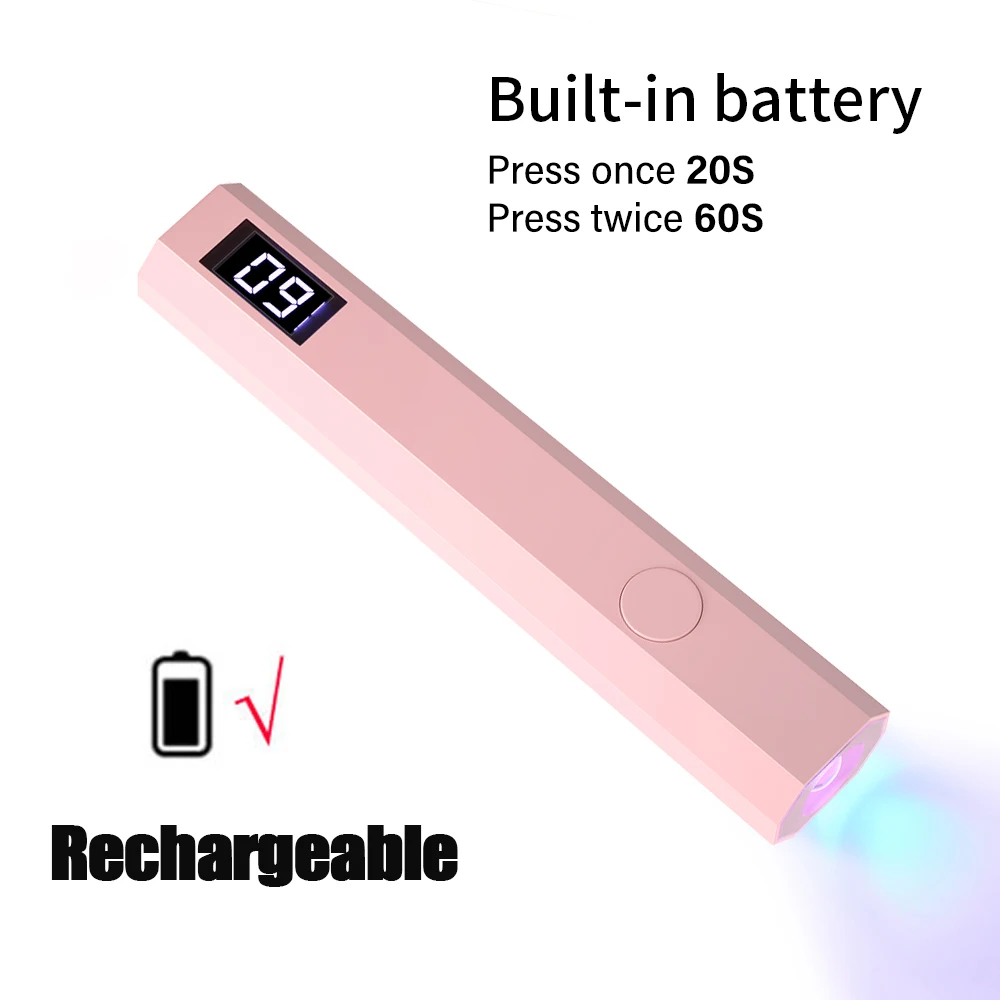 YIKOOLIN مصباح أظافر LED محمول