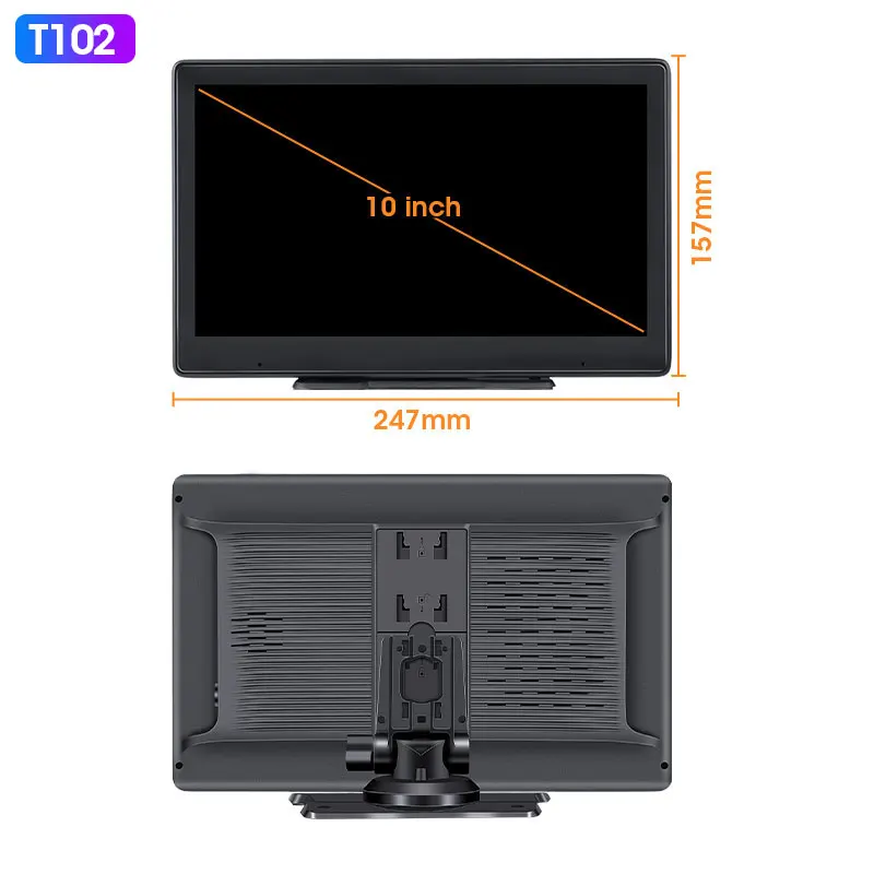 JMCQ 10 inch Carplay Car Smart Screen multimedia Video player Wireless Carplay Android Auto Car Radio for Apple Android Stereo