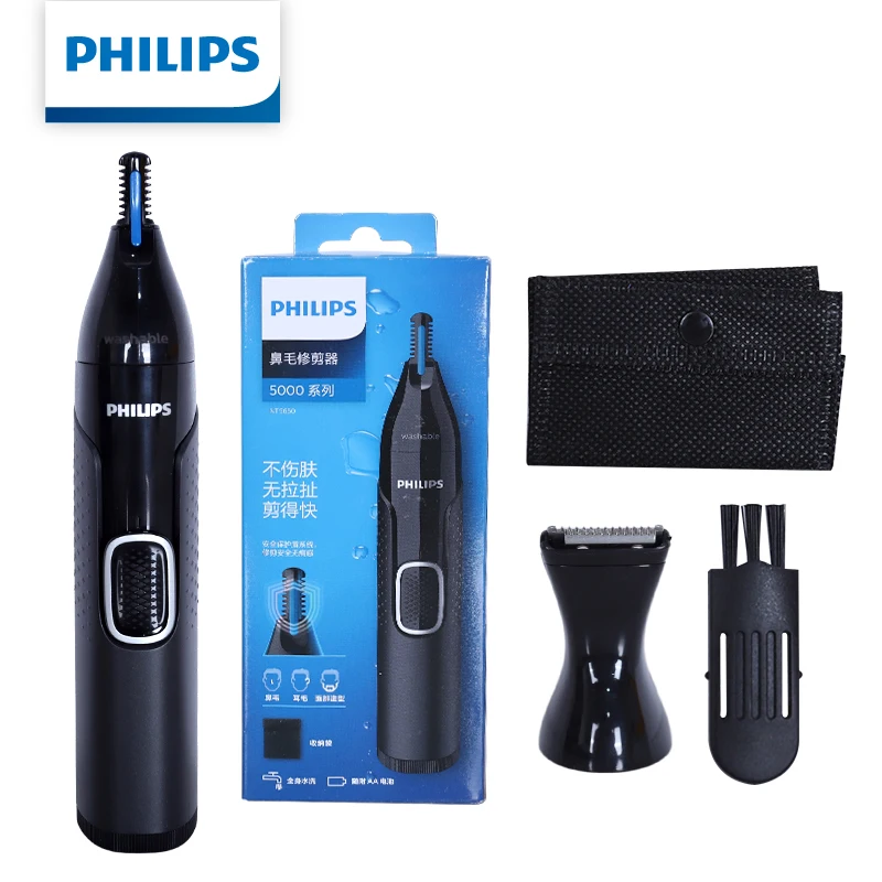 Philips Nose Trimmer PHPNT365016/5600/5650 for Nose hair Ear hair Beard Sideburns Eyebrows Hairline Safe Precision Trim Washable