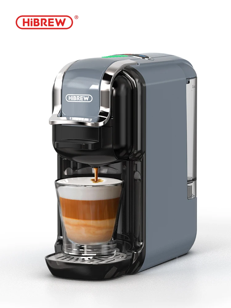 ماكينة قهوة HiBREW 5 في 1 تجارية 20Bar رمادي