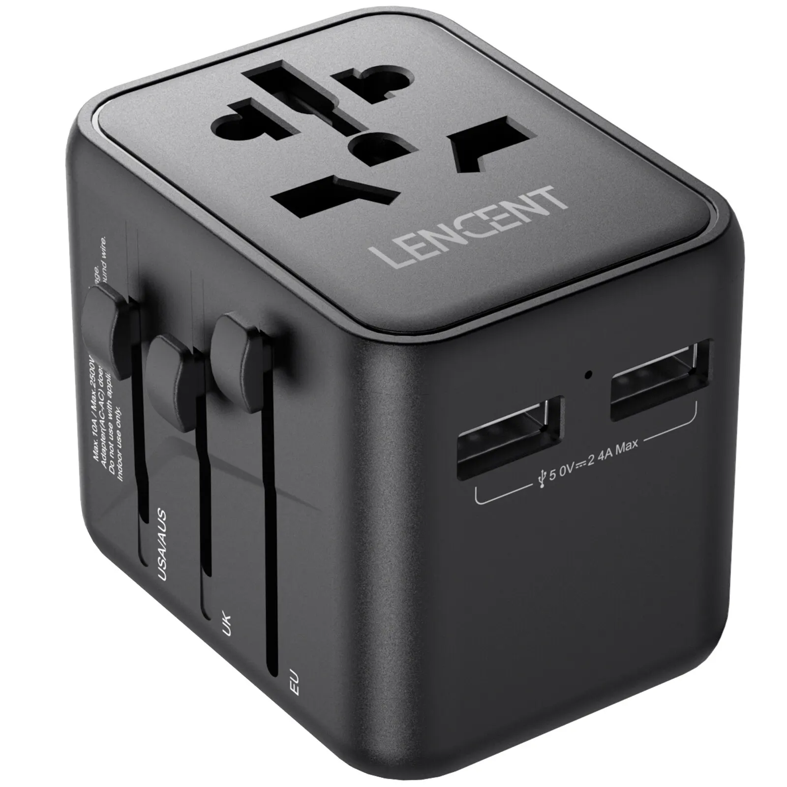 محول سفر عالمي 2 USB PLC