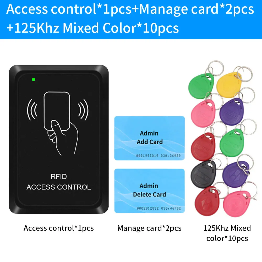 RFID Access Control Opener EM ID Card 125Khz Door Keypad Proximity Code Access Control Reader with Add&Del Master Card 1500 User
