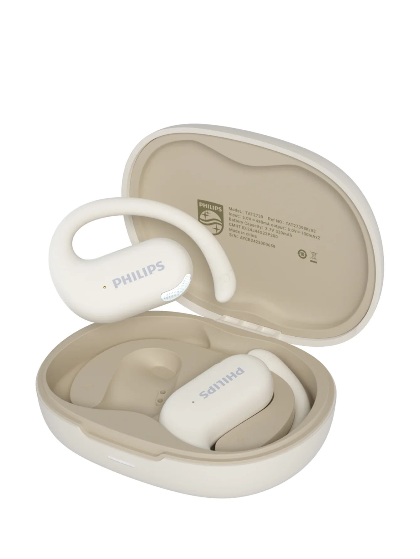 سماعات Philips لاسلكية رياضية بخطاف بطارية طويلة تحكم باللمس
