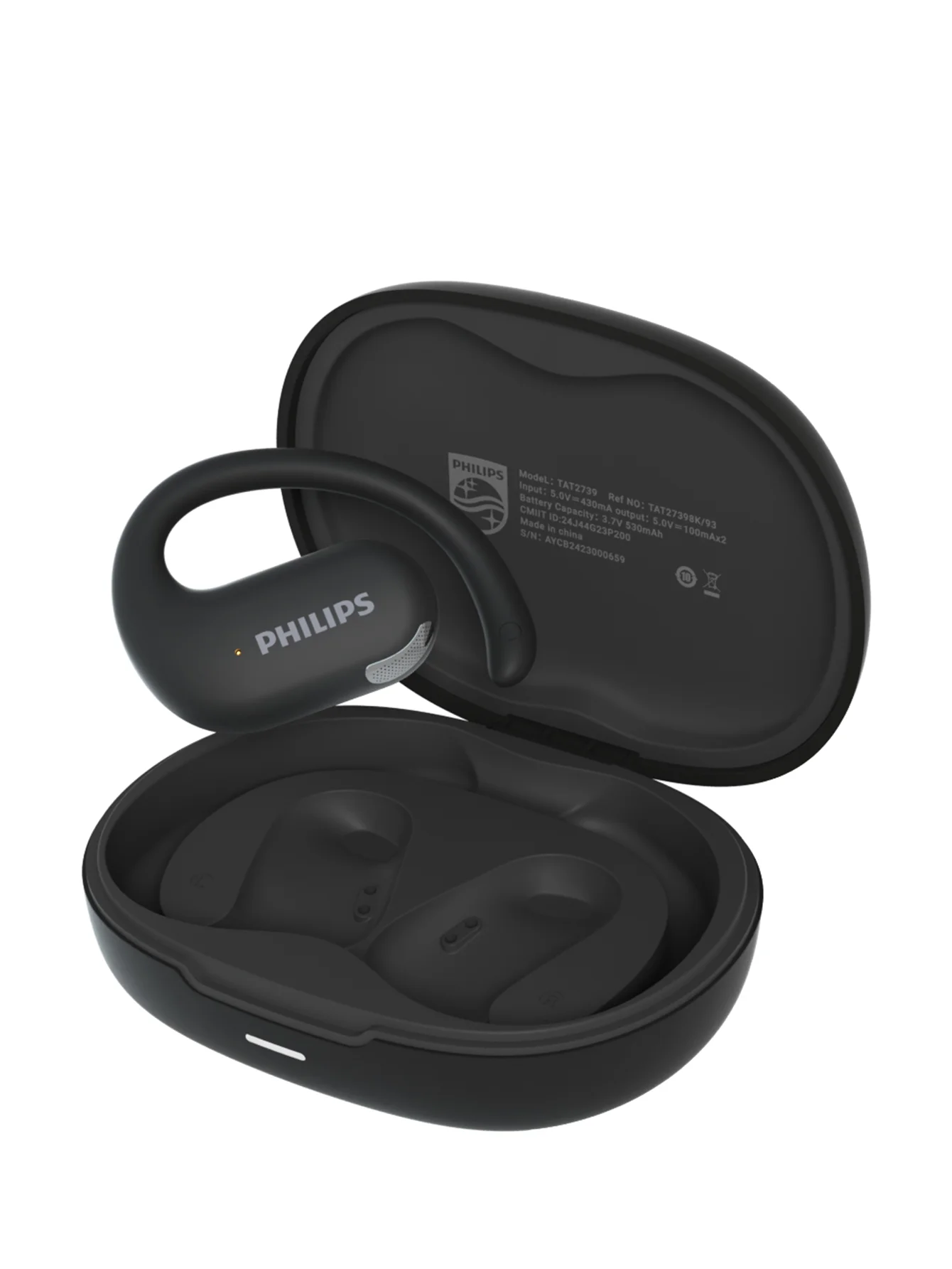 سماعات Philips لاسلكية رياضية بخطاف بطارية طويلة تحكم باللمس