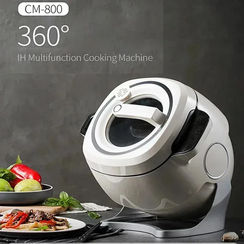 2026 2000W Intelligent Automatic Electric Wok Pot, Multifunctional Non-Stick Frying Pot, Home Cooking Machine