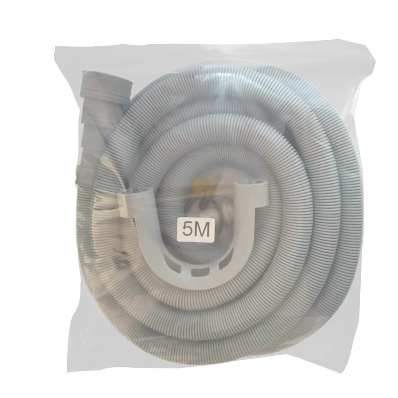 1pc Washing Machine And Dishwasher Drain Pipe Kit, Including Flexible Corrugated Pipe, Extension Adapter And Hose Clamp