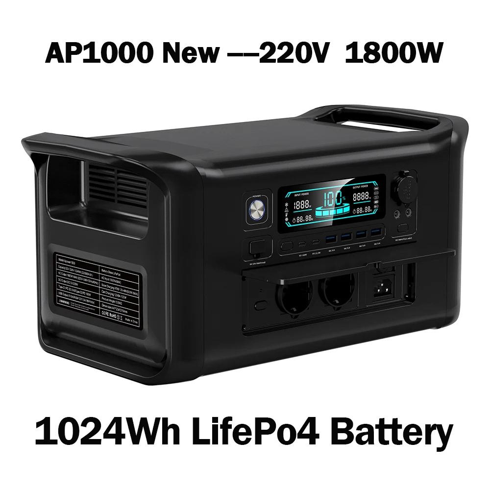 محطة طاقة محمولة 1024Wh LiFePO4
